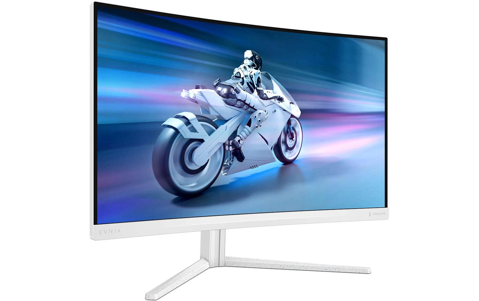 Philips 27M2C5201L/00 – Monitor, 27", VA, 180 Hz, 300 cd/m², Adaptive Sync, Gebogen, VESA 100 × 100, Weiss