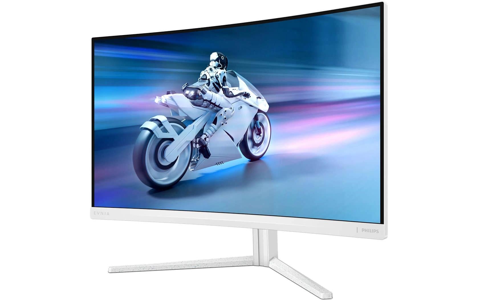 Philips 27M2C5201L/00 – Monitor, 27", VA, 180 Hz, 300 cd/m², Adaptive Sync, Gebogen, VESA 100 × 100, Weiss