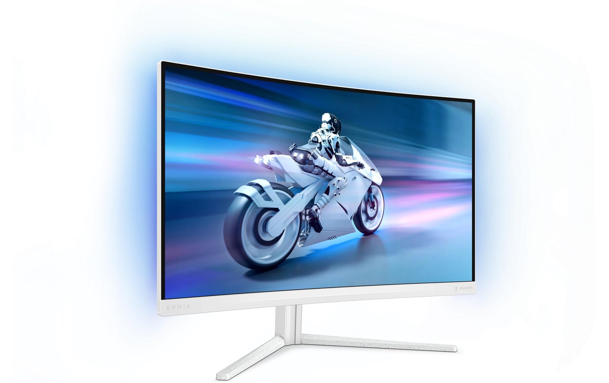 Philips 27M2C5501/00 – Monitor, 27", VA, 180 Hz, 300 cd/m², Gebogen, Adaptive Sync, VESA 100 × 100, Weiss