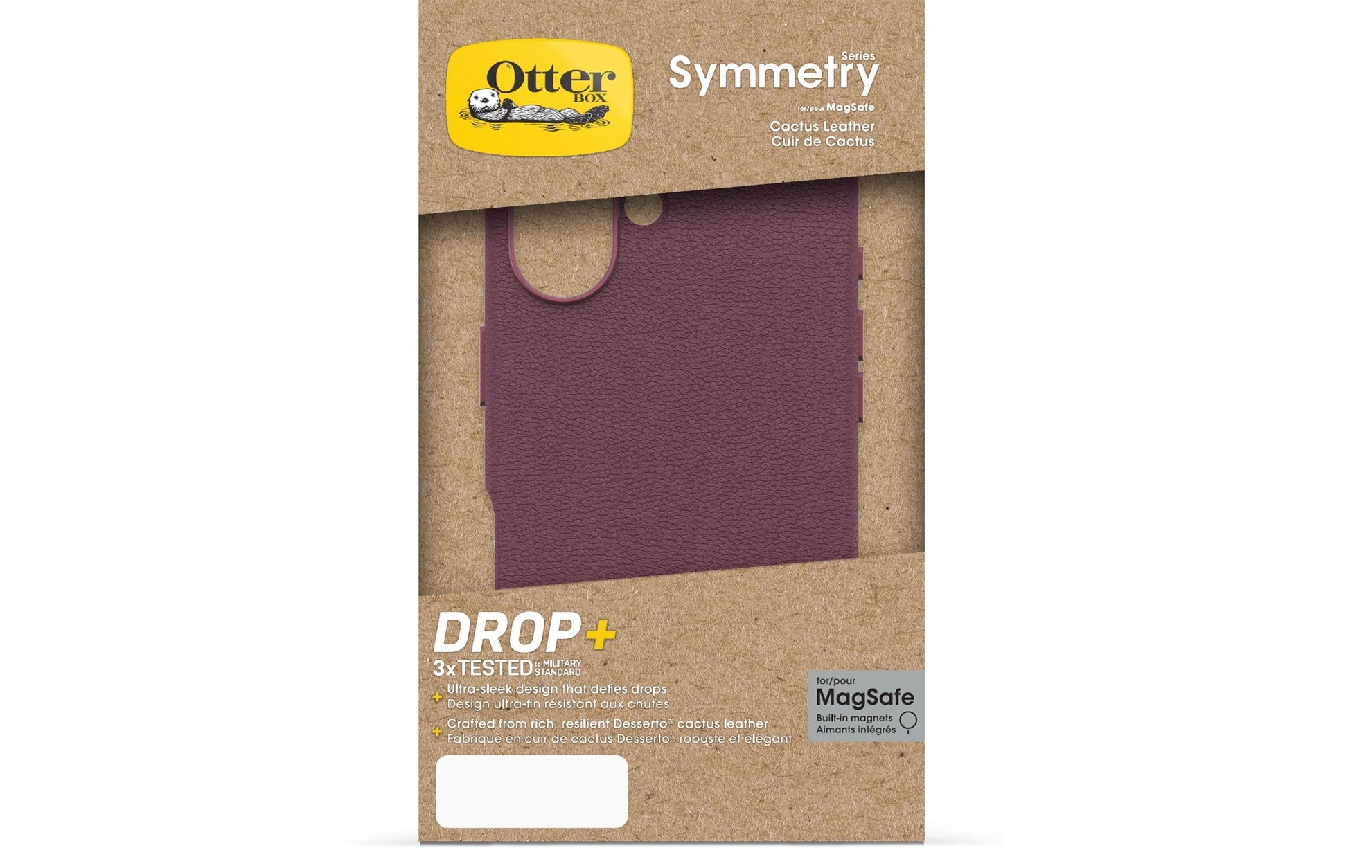 OtterBox Backcover Symmetry – für Apple iPhone 16 – Kaktus – Kunstleder – MagSafe-kompatibel