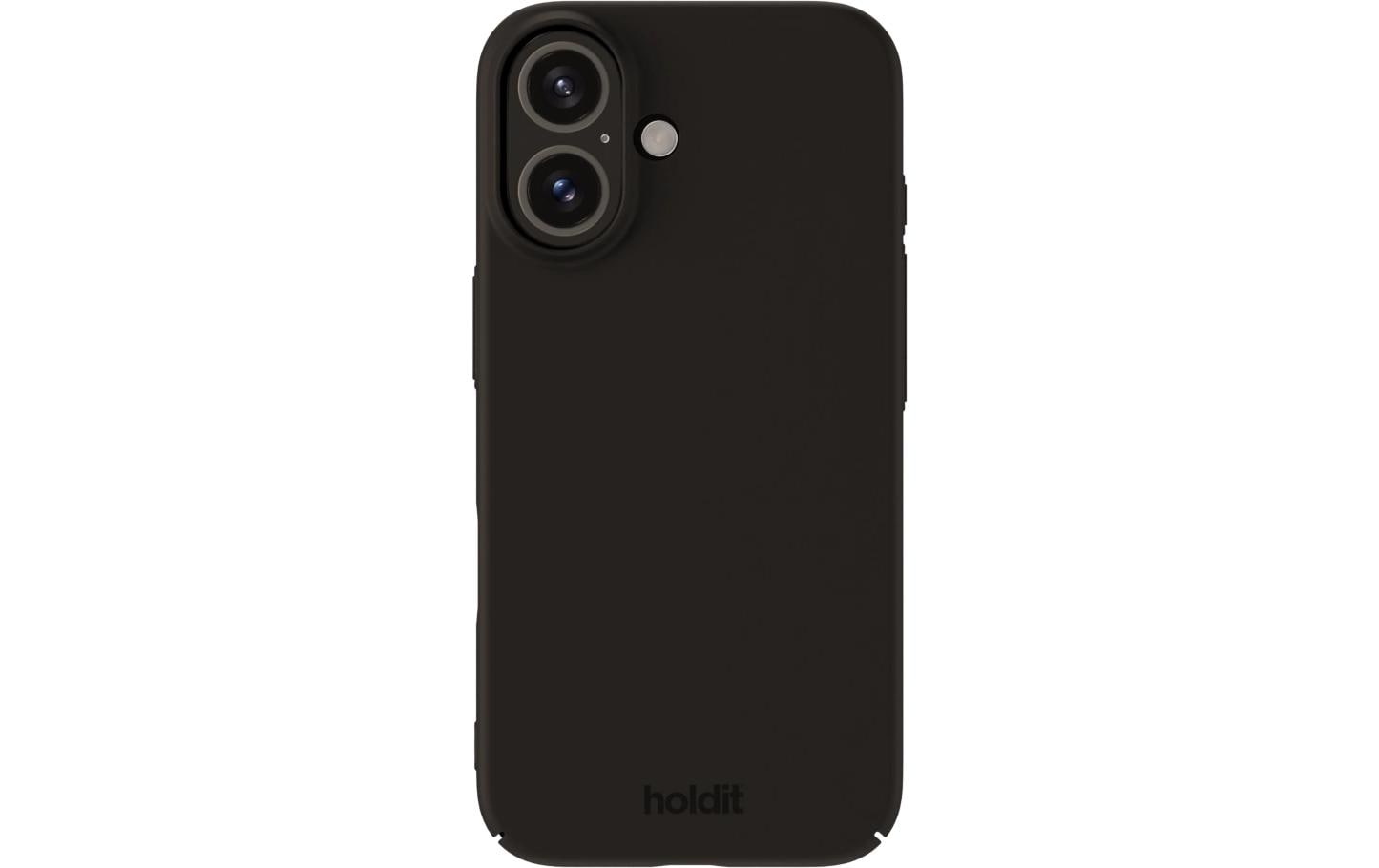 Holdit Handyhülle – iPhone 16, Silikonhülle, Schwarz