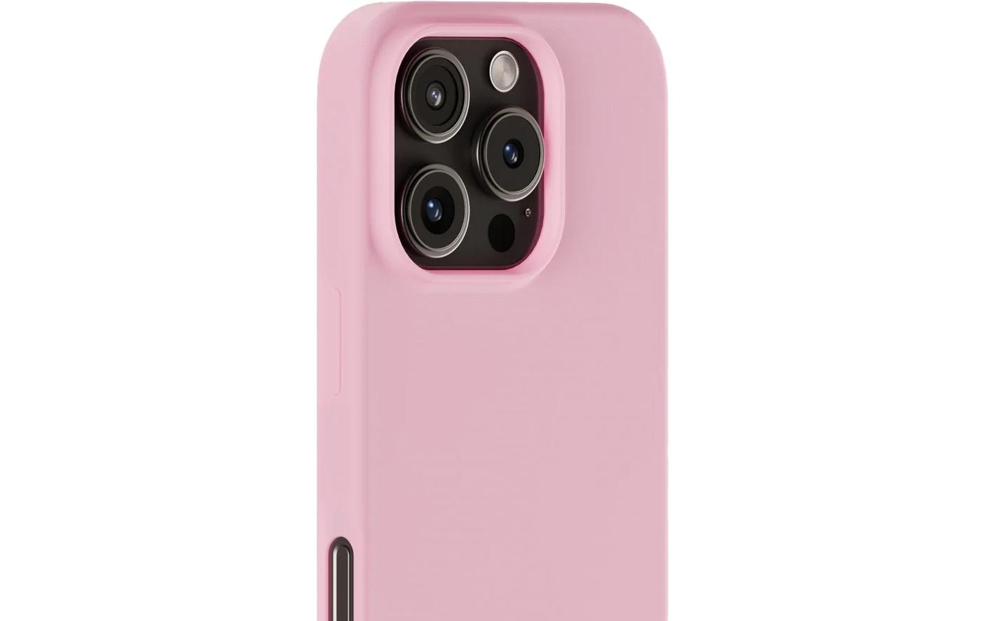 HoldIt Backcover – für Apple iPhone 16 Pro, Silikon, Pink