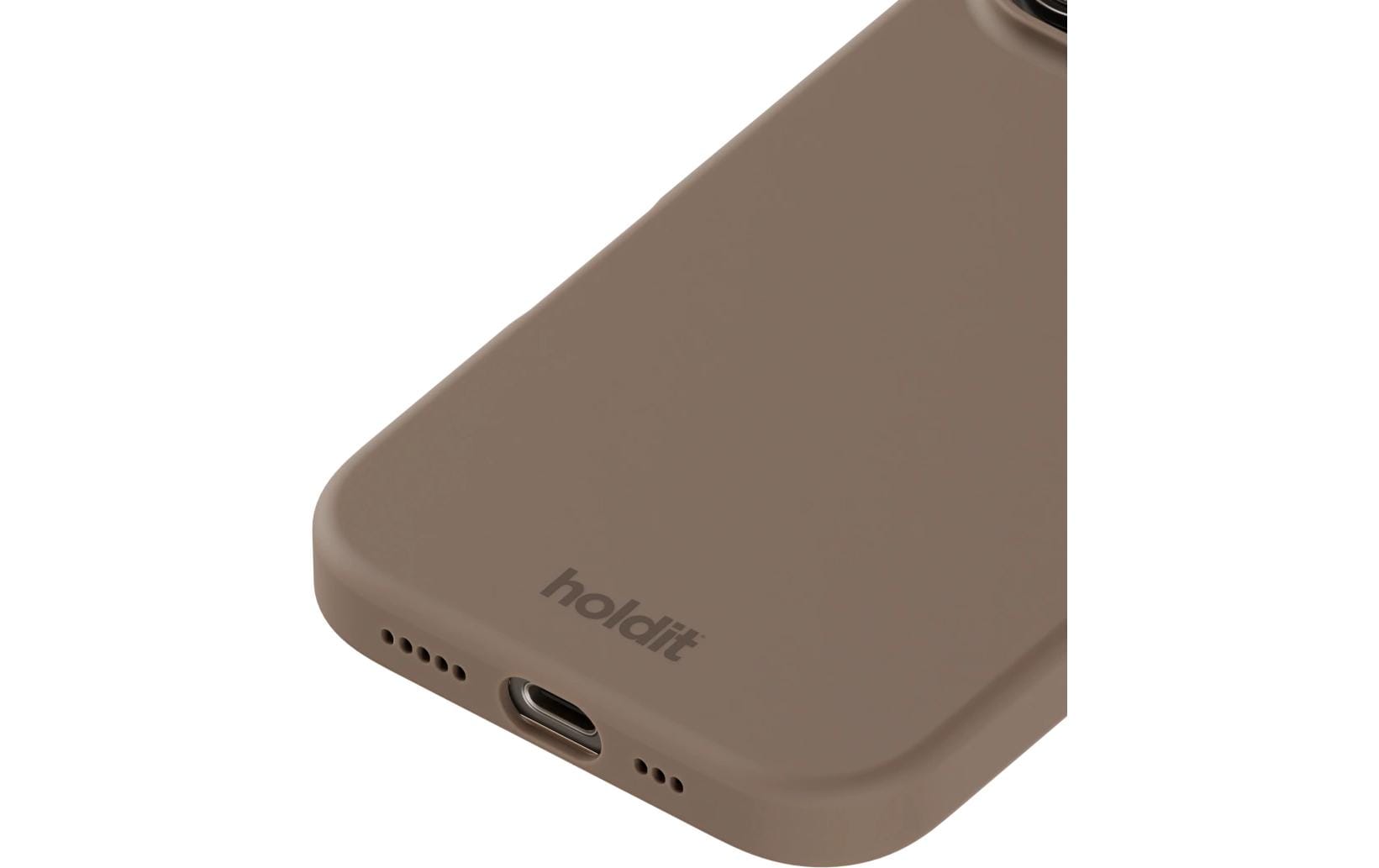 Holdit Backcover – für Apple iPhone 16 Pro Max, Silikon, Braun