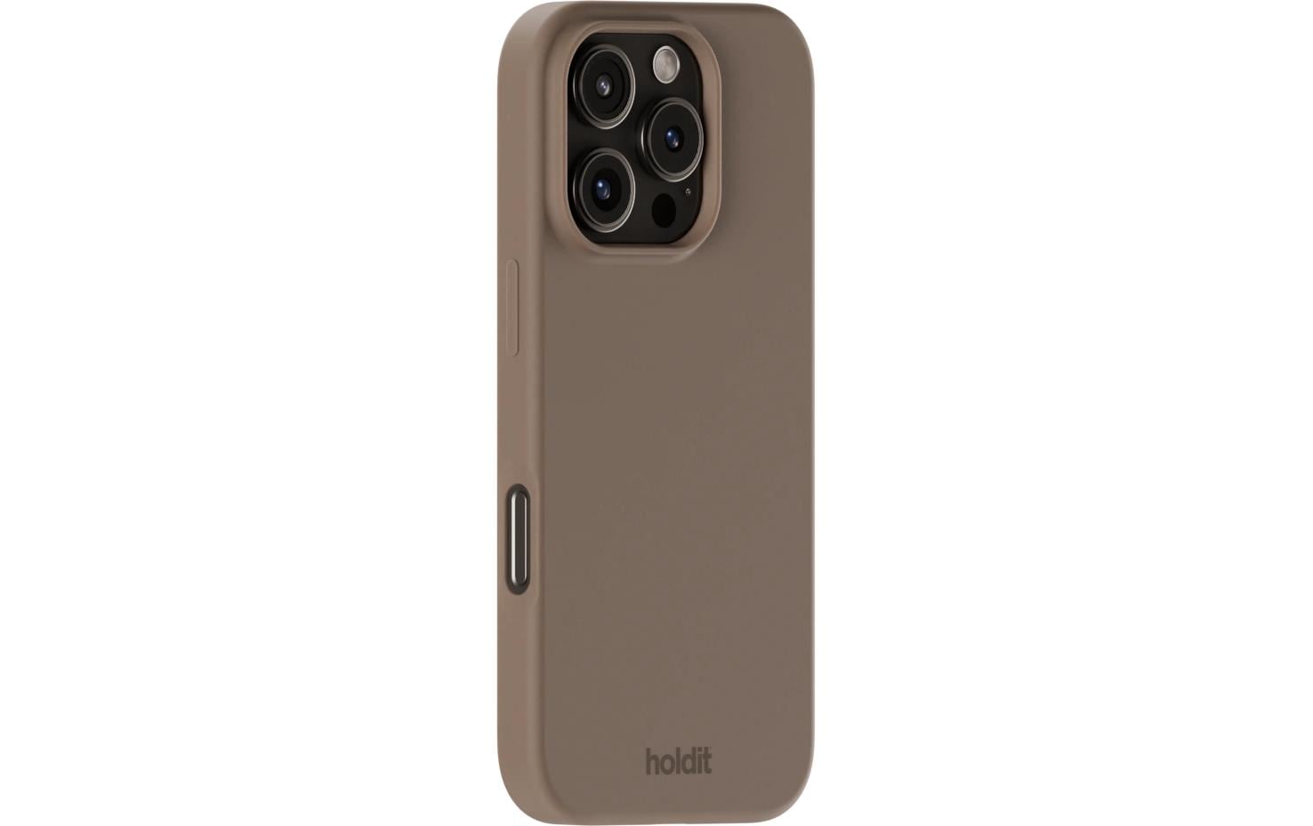 Holdit Backcover – für Apple iPhone 16 Pro Max, Silikon, Braun