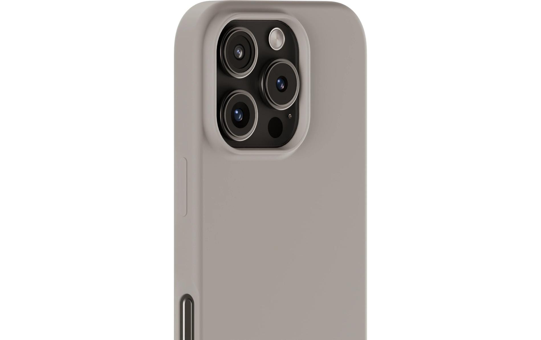 Holdit Backcover – für Apple iPhone 16 Pro, Silikon, Taupe