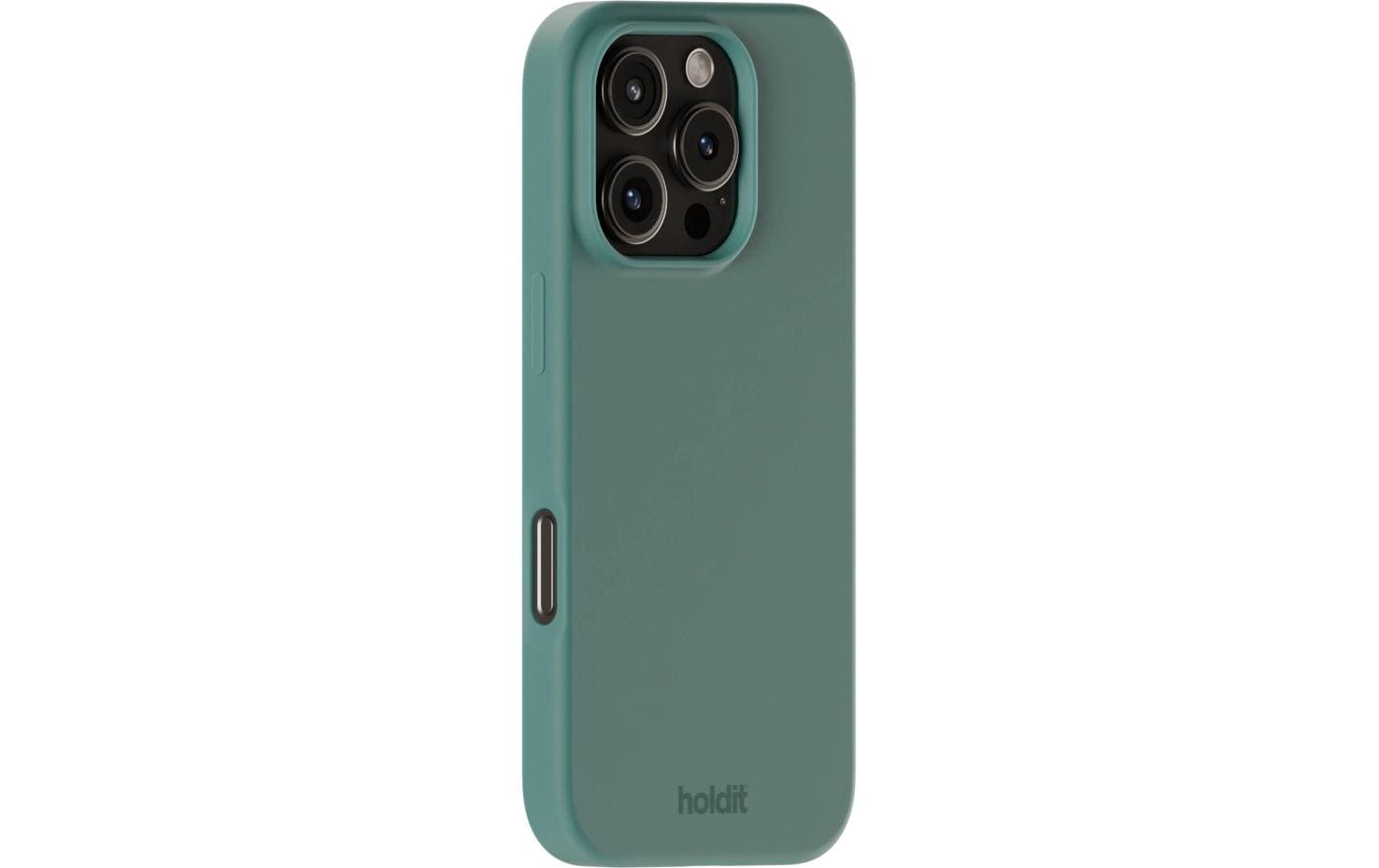 HoldIt Backcover – für Apple iPhone 16 Pro, Silikon, Grün