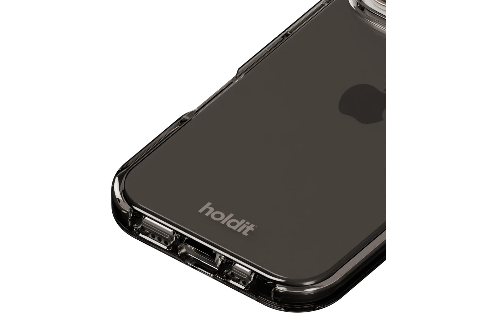 Holdit Seethru – Backcover – für Apple iPhone 16 Pro, TPU, schwarz