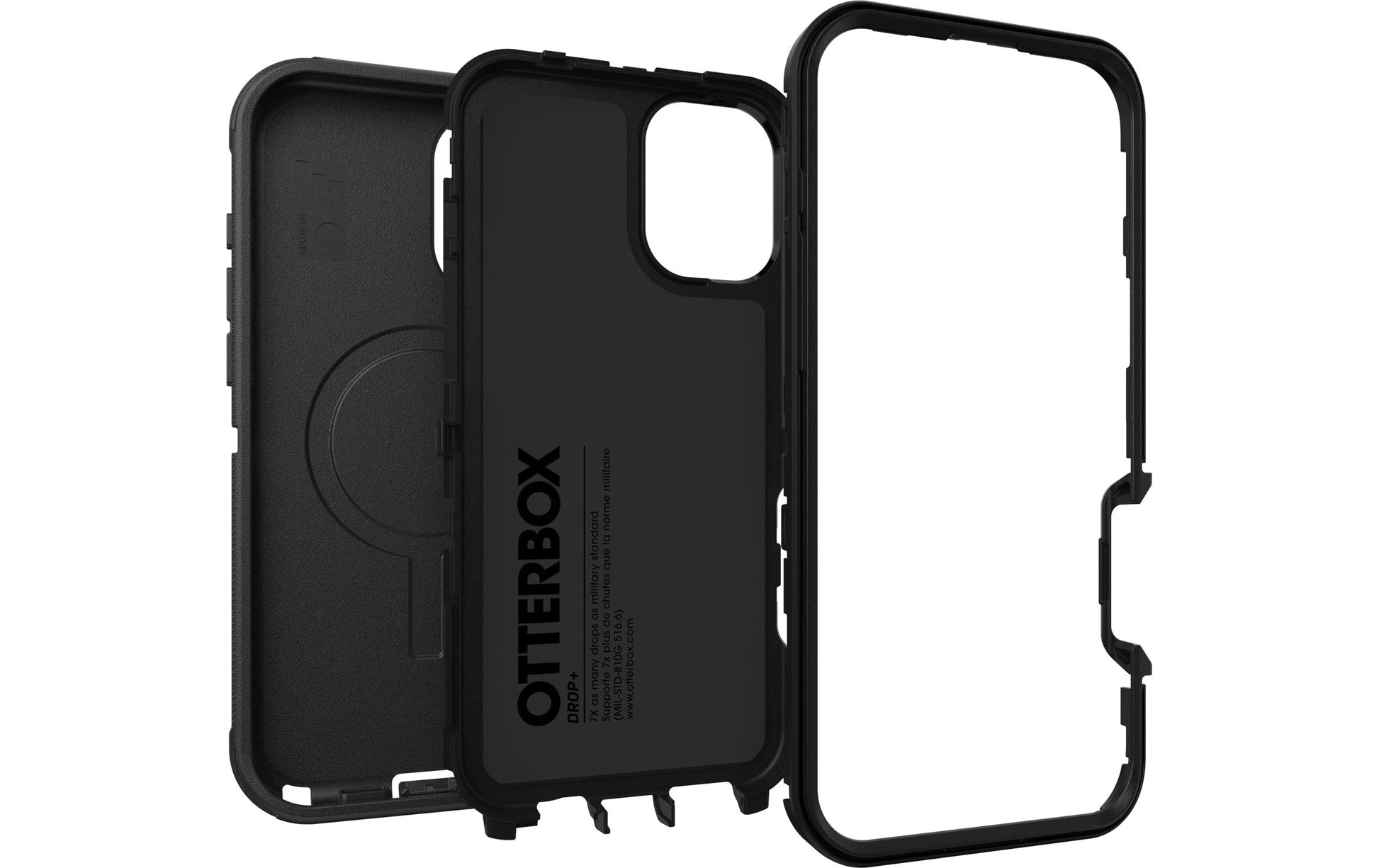 OtterBox Backcover Defender – für Apple iPhone 16 Plus – schwarz – PC, MagSafe-kompatibel