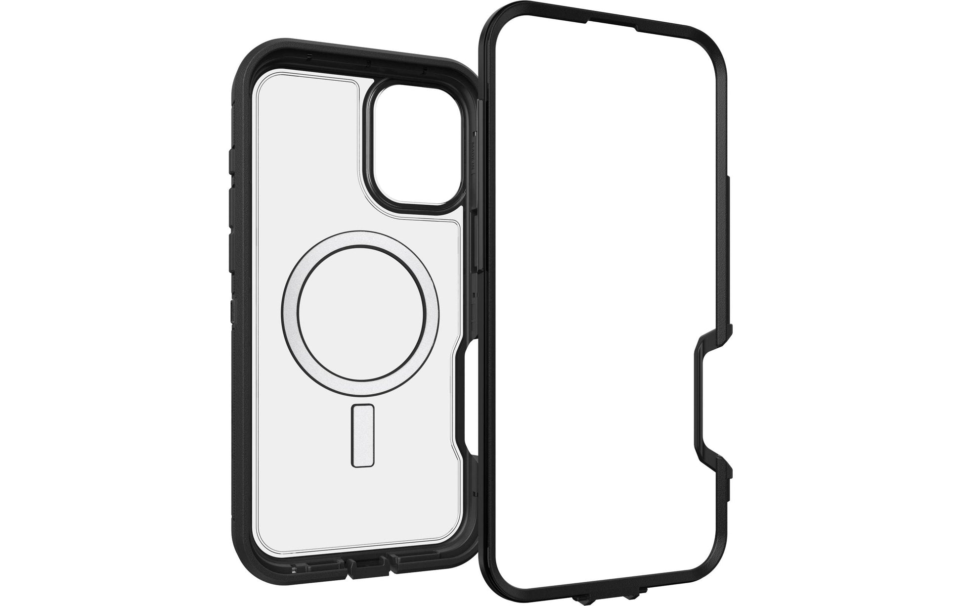 OtterBox Backcover Defender XT – für Apple iPhone 16 Plus – schwarz – Gummi/Kautschuk – MagSafe-kompatibel