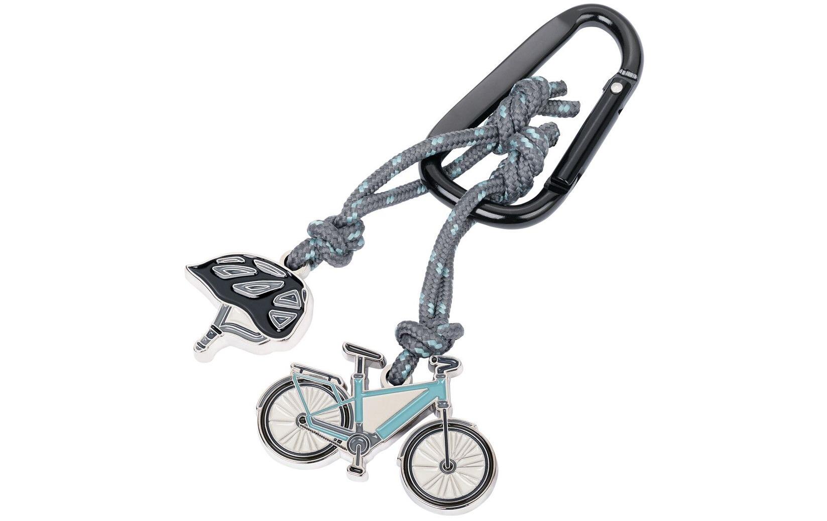 TROIKA Schlüsselanhänger Fahrräder – Aluminium/Nylon, Mehrfarbig, 6er-Pack