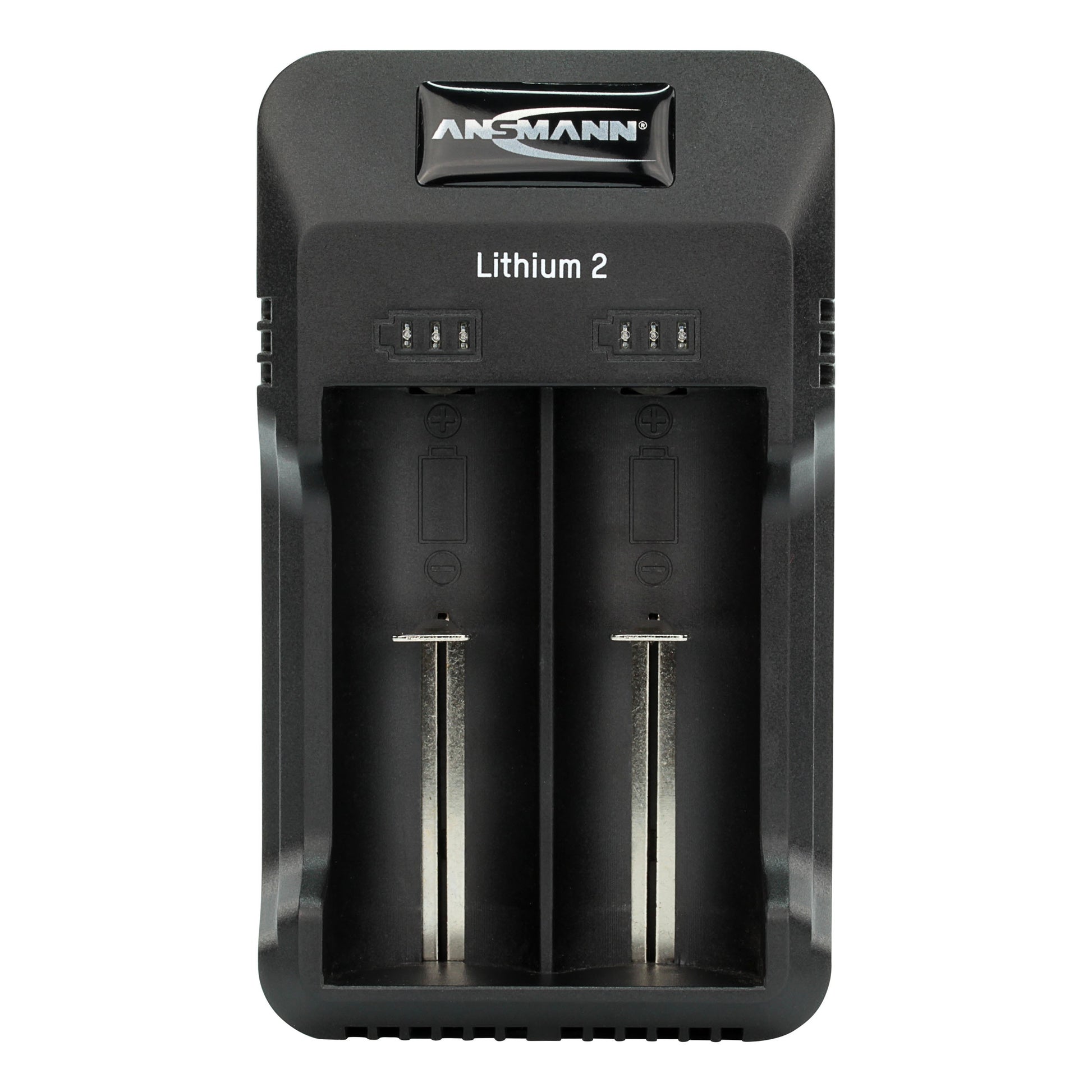 Ansmann Lithium 2 Ladegerät – LED-Anzeige, unabhängige Ladeplätze – für AA, AAA, 26650 und andere