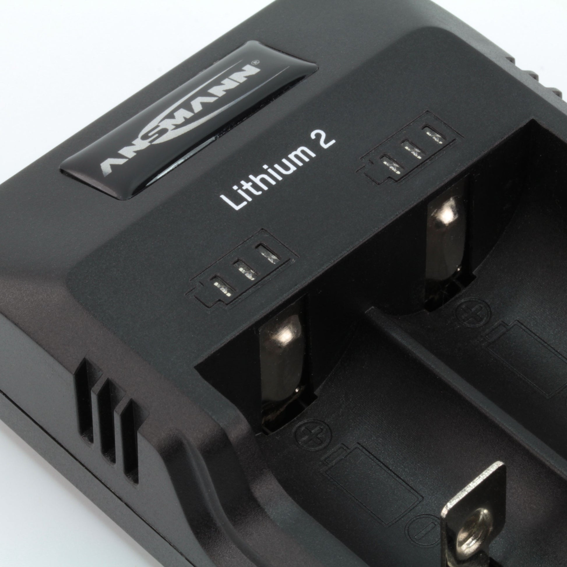 Ansmann Lithium 2 Ladegerät – LED-Anzeige, unabhängige Ladeplätze – für AA, AAA, 26650 und andere