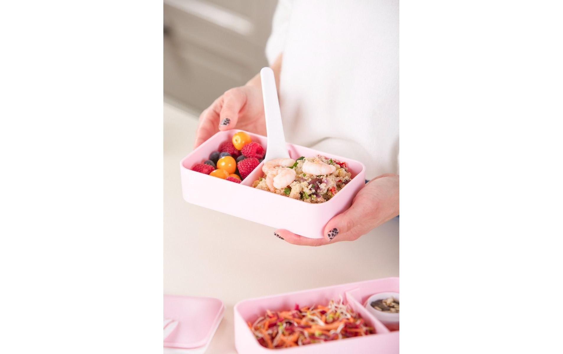 Umami Lunchbox 1,2 l, 10,4 × 18,2 × 10,6 cm, Polypropylen (PP), rosa, leckdicht
