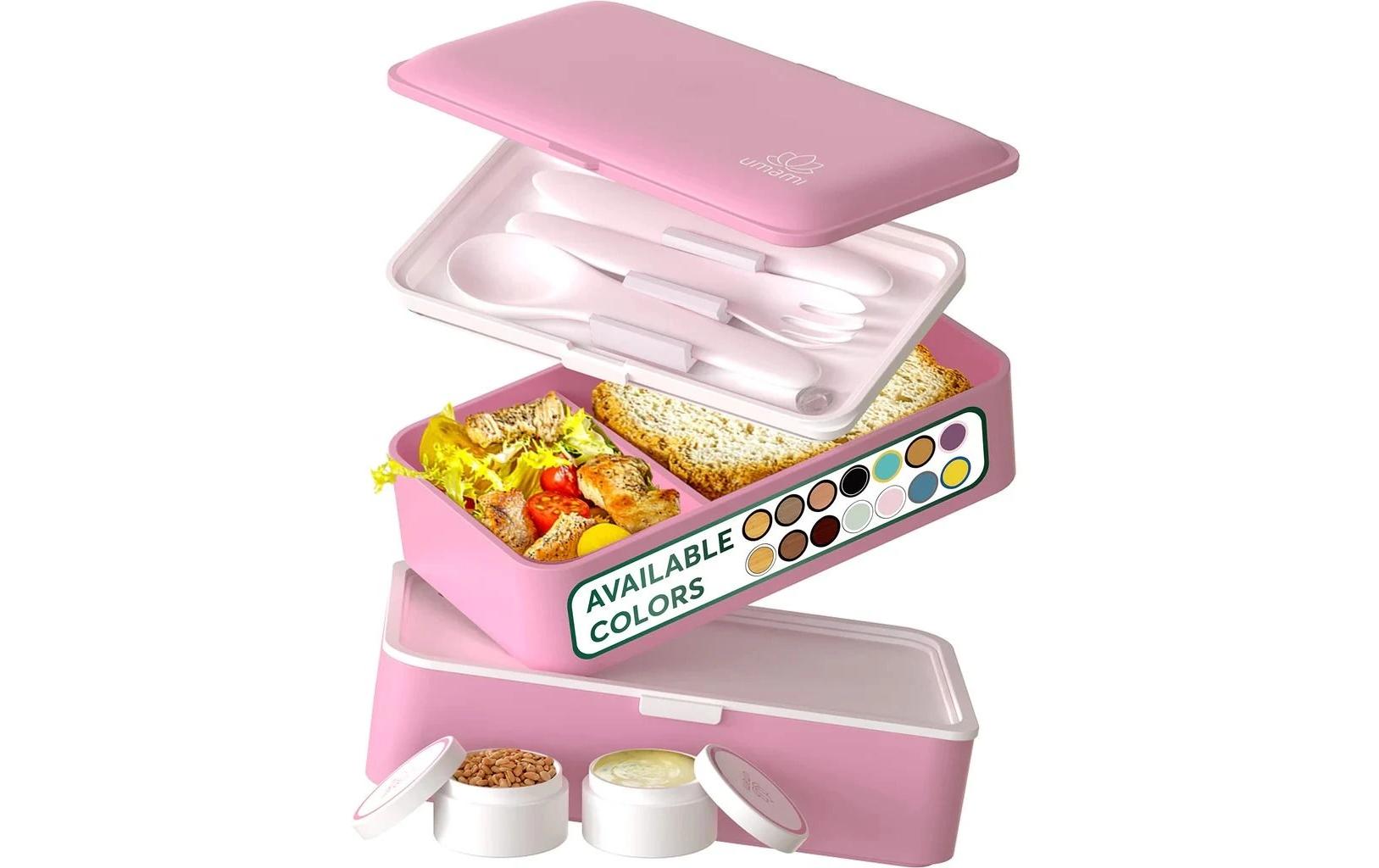 Umami Lunchbox 1,2 l, 10,4 × 18,2 × 10,6 cm, Polypropylen (PP), rosa, leckdicht