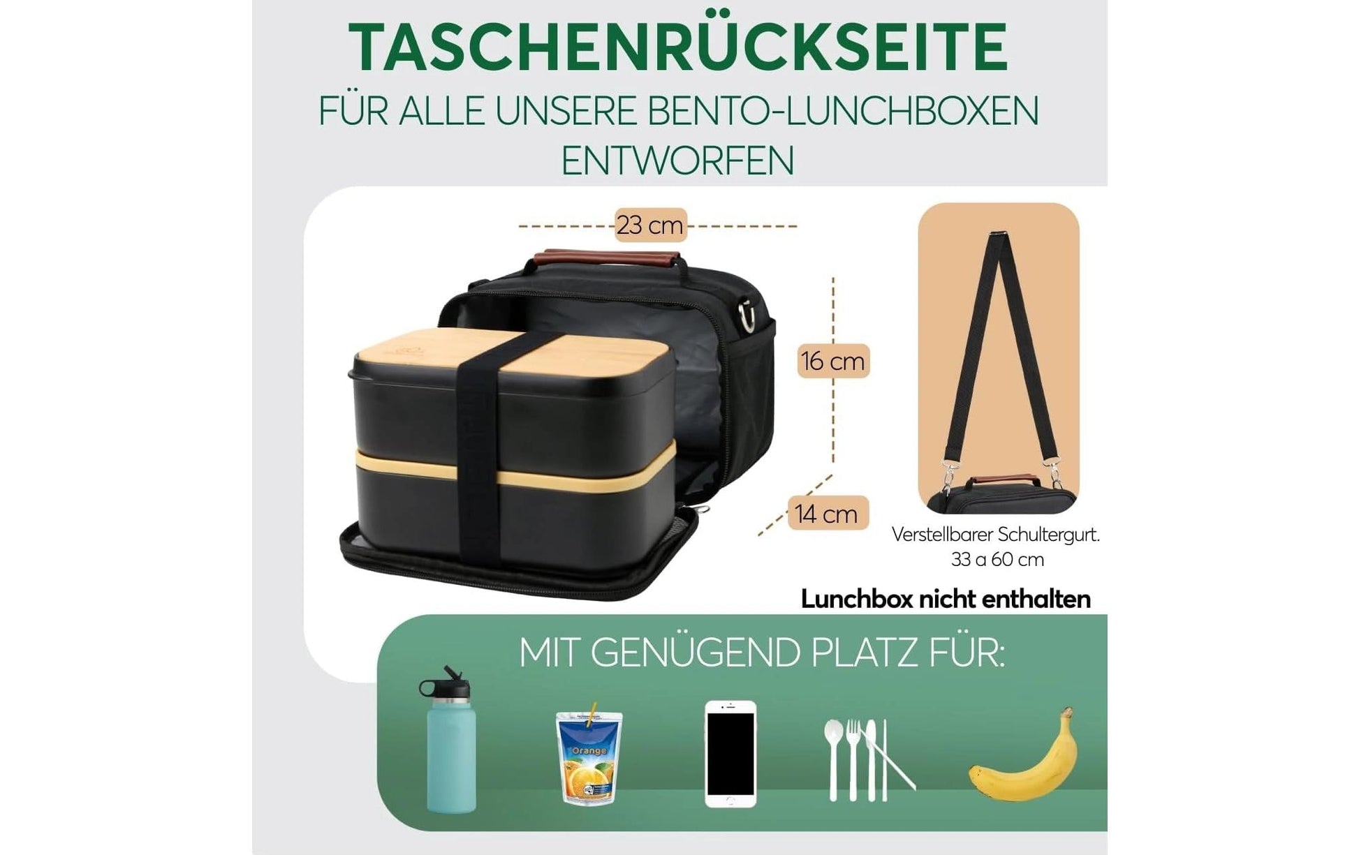 Umami Lunchbox Thermocase – 14×16×21 cm – Navy, Nylon – 1 Stk.