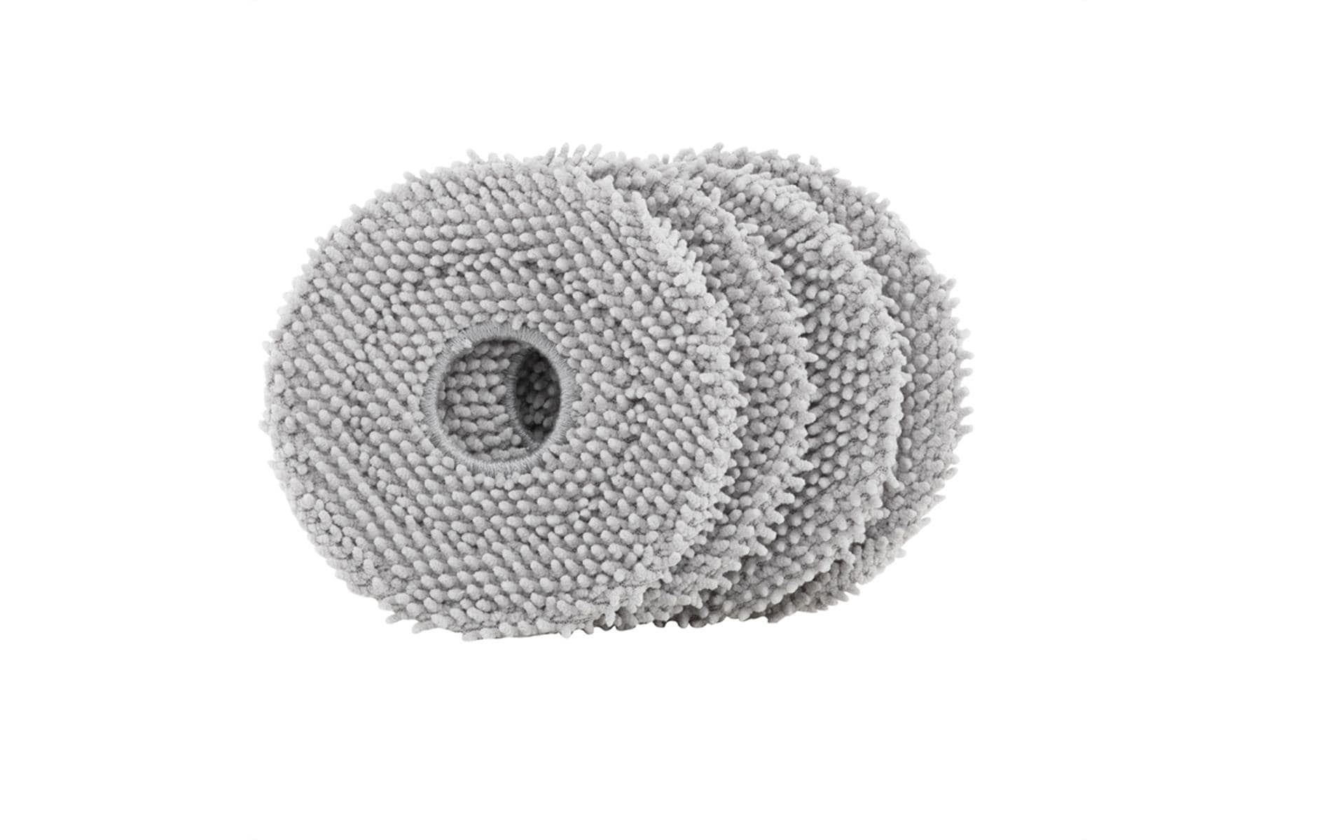 Roborock Wischbezug – Mikrofaser, Grau, für Qrevo, Qrevo MaxV, Qrevo Master u. a., 4 Stk., 13,4 cm