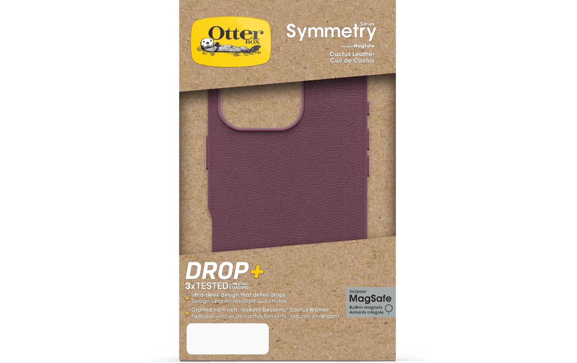 OtterBox Backcover Symmetry – für Apple iPhone 16 Pro – Kaktus – Kunstleder – MagSafe-kompatibel