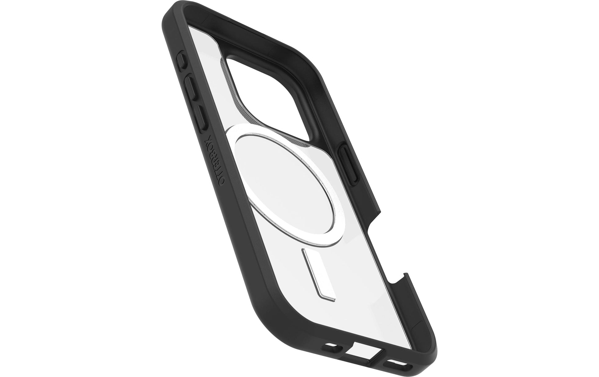 OtterBox Backcover React – für Apple iPhone 16 Pro – transparent/schwarz – PC, MagSafe-kompatibel