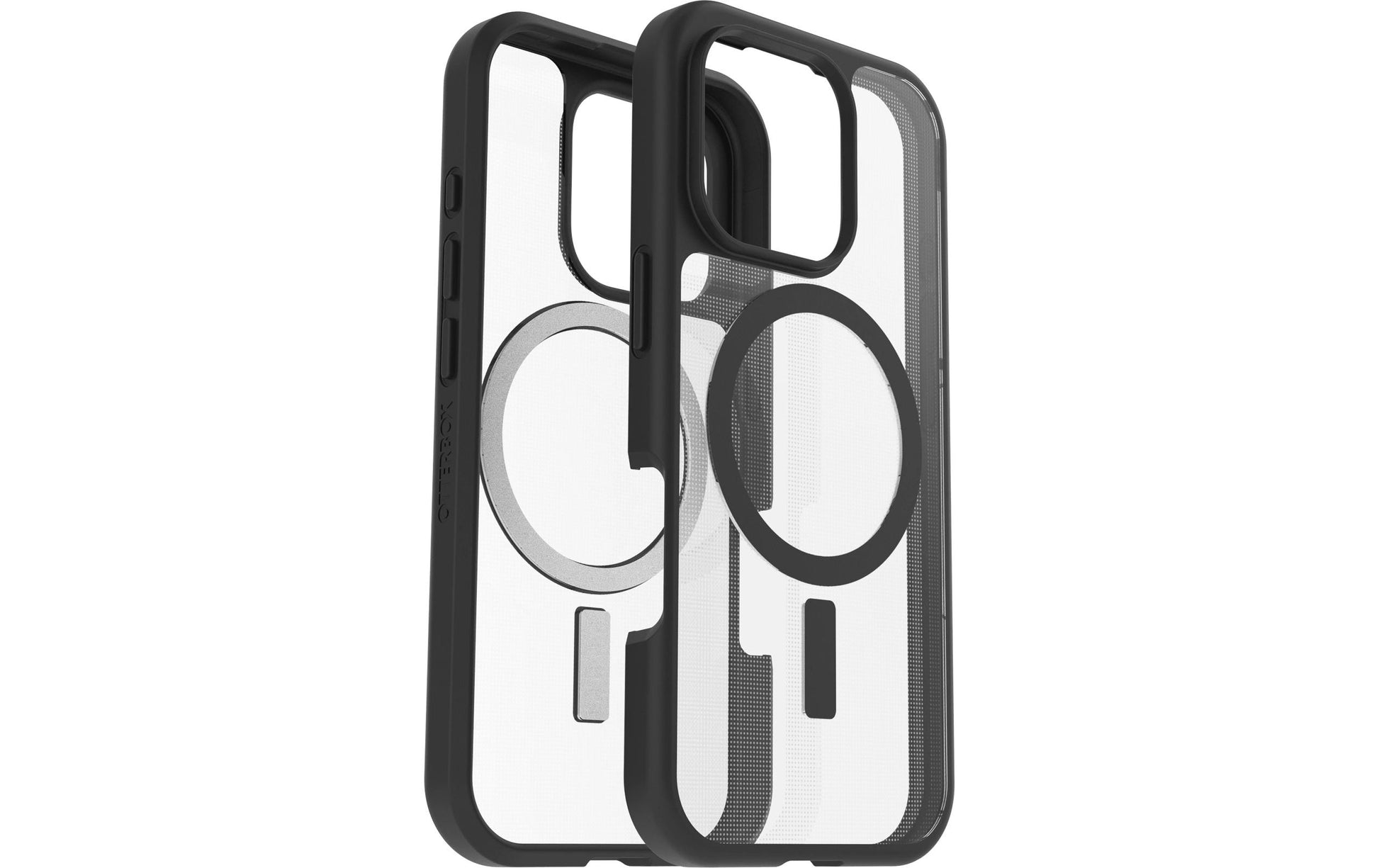 OtterBox Backcover React – für Apple iPhone 16 Pro – transparent/schwarz – PC, MagSafe-kompatibel