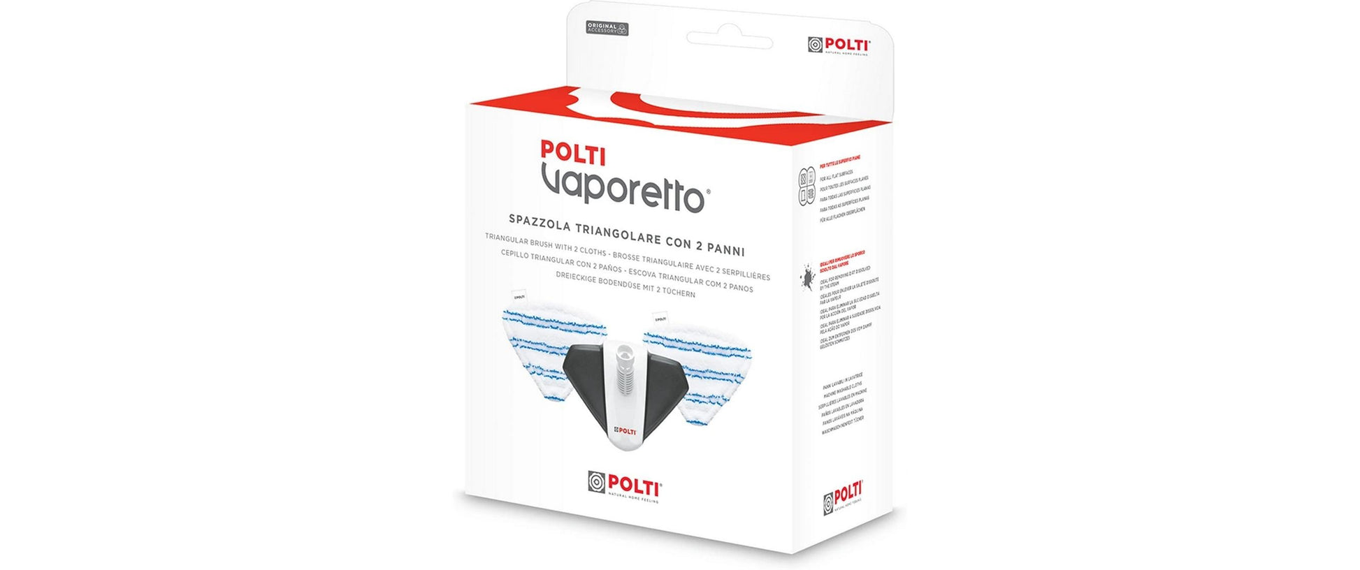 Polti PAEU0400 – Wischbezug, Schwarz, Weiss – für SV660, SV650, SV620 und andere, 3 Stück