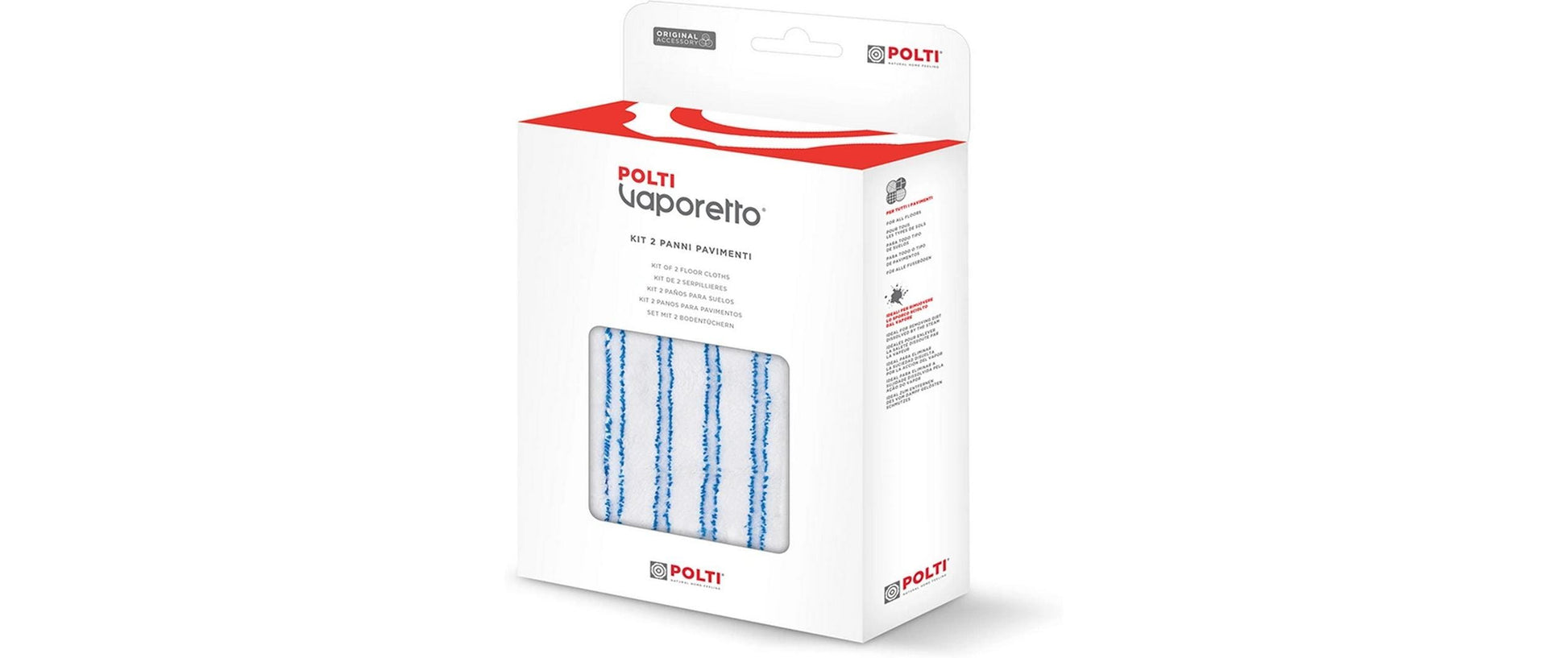 Polti Bodentuch – für Polti Vaporetto – assortiert – 2 Stk.
