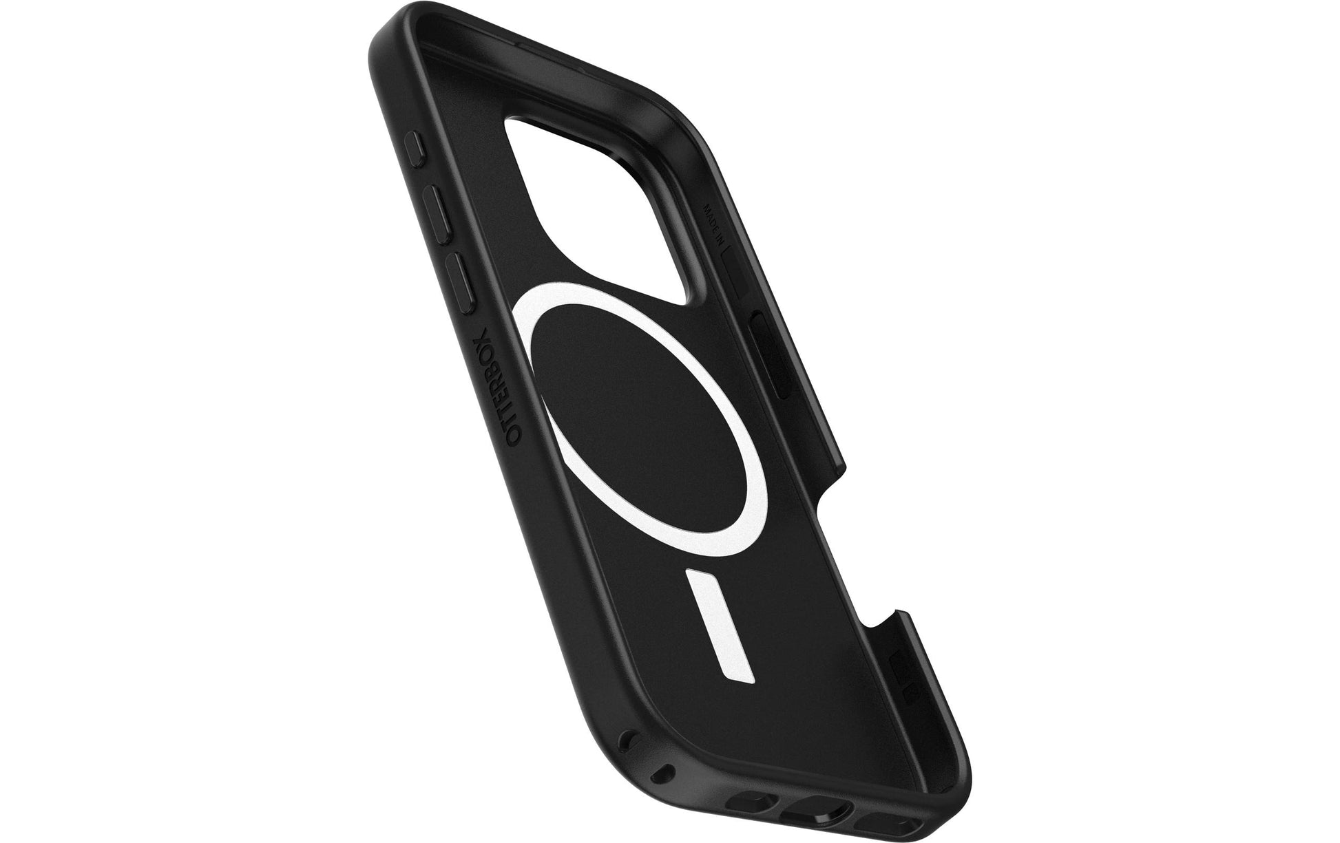 OtterBox Symmetry – Backcover – für Apple iPhone 16 Pro – MagSafe, Synthetik-Kautschuk, Schwarz