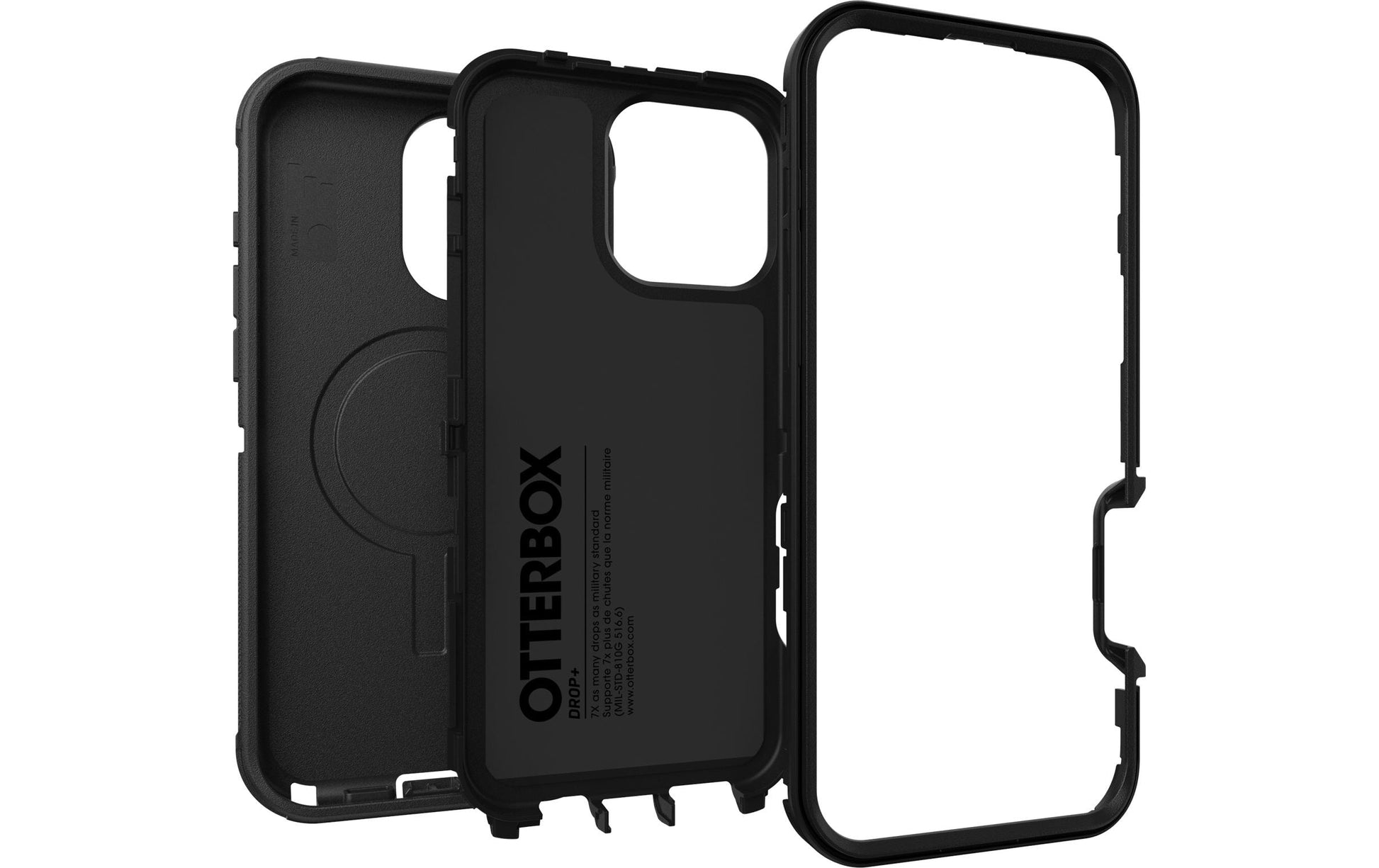 OtterBox Backcover Defender – für Apple iPhone 16 Pro Max – schwarz – MagSafe-kompatibel