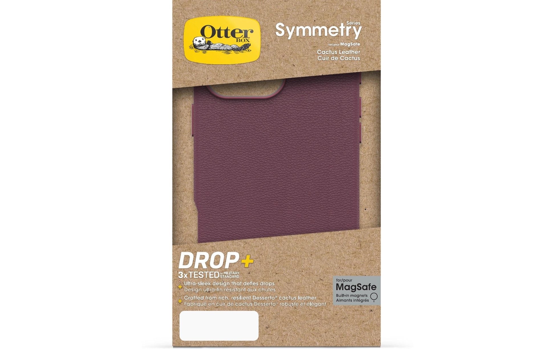 OtterBox Backcover Symmetry – für Apple iPhone 16 Pro Max – Kaktus – Kunstleder, MagSafe-kompatibel