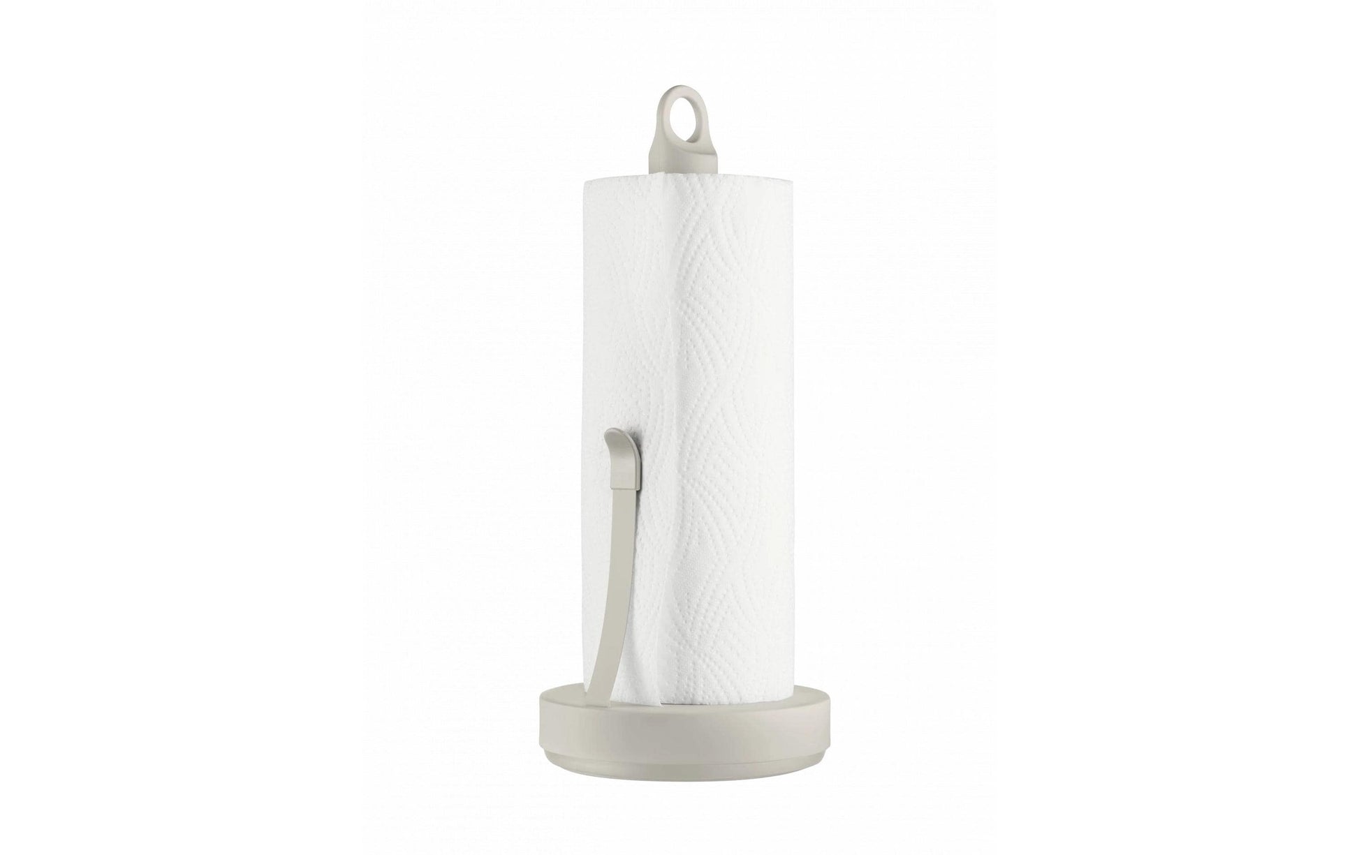 Blomus LOOP – Küchenrollenhalter Edelstahl, Ø 15 × 34 cm, rutschfest, weiss