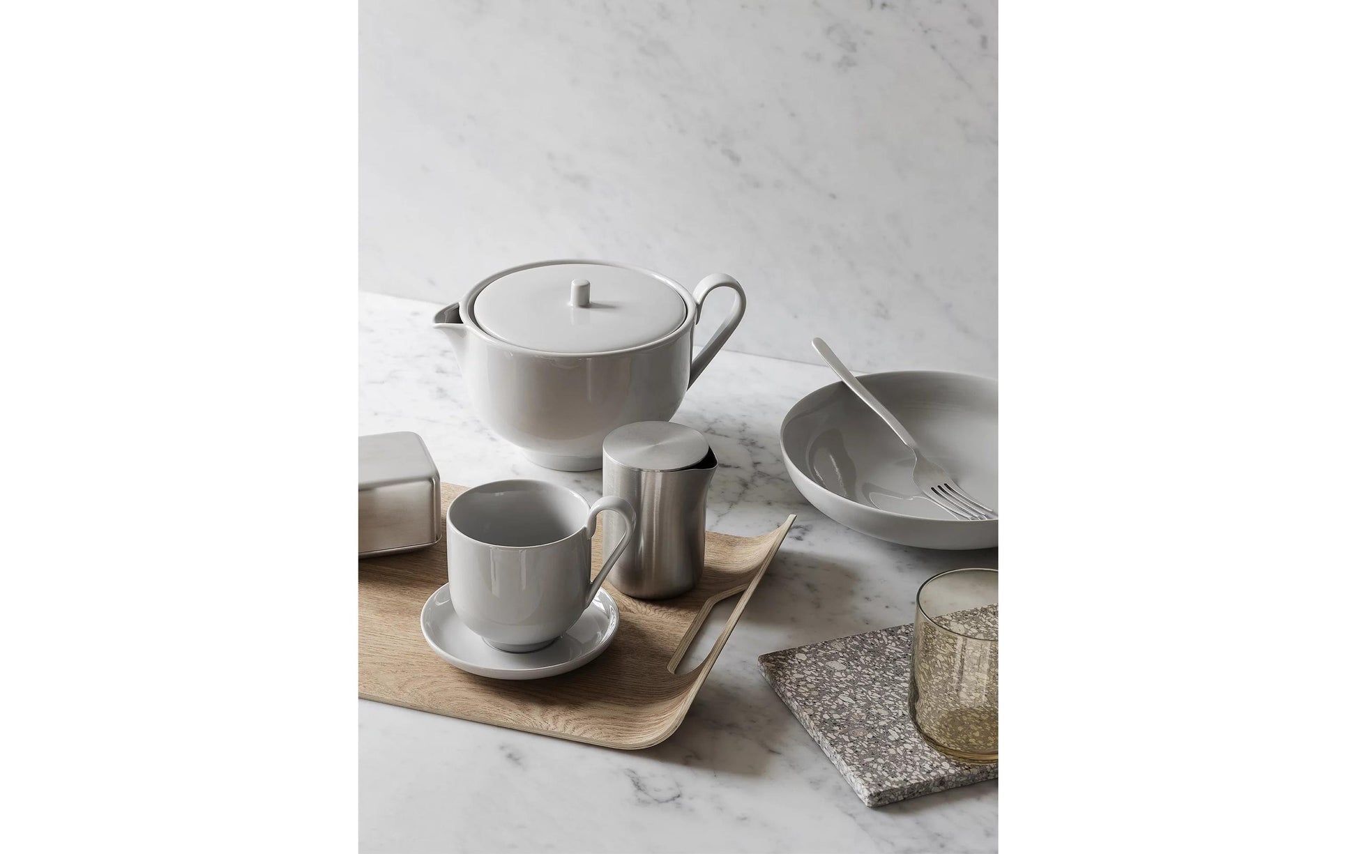 Blomus STELLA Besteck-Set – 16-teilig, 20 cm, Edelstahl, matt, spülmaschinenfest