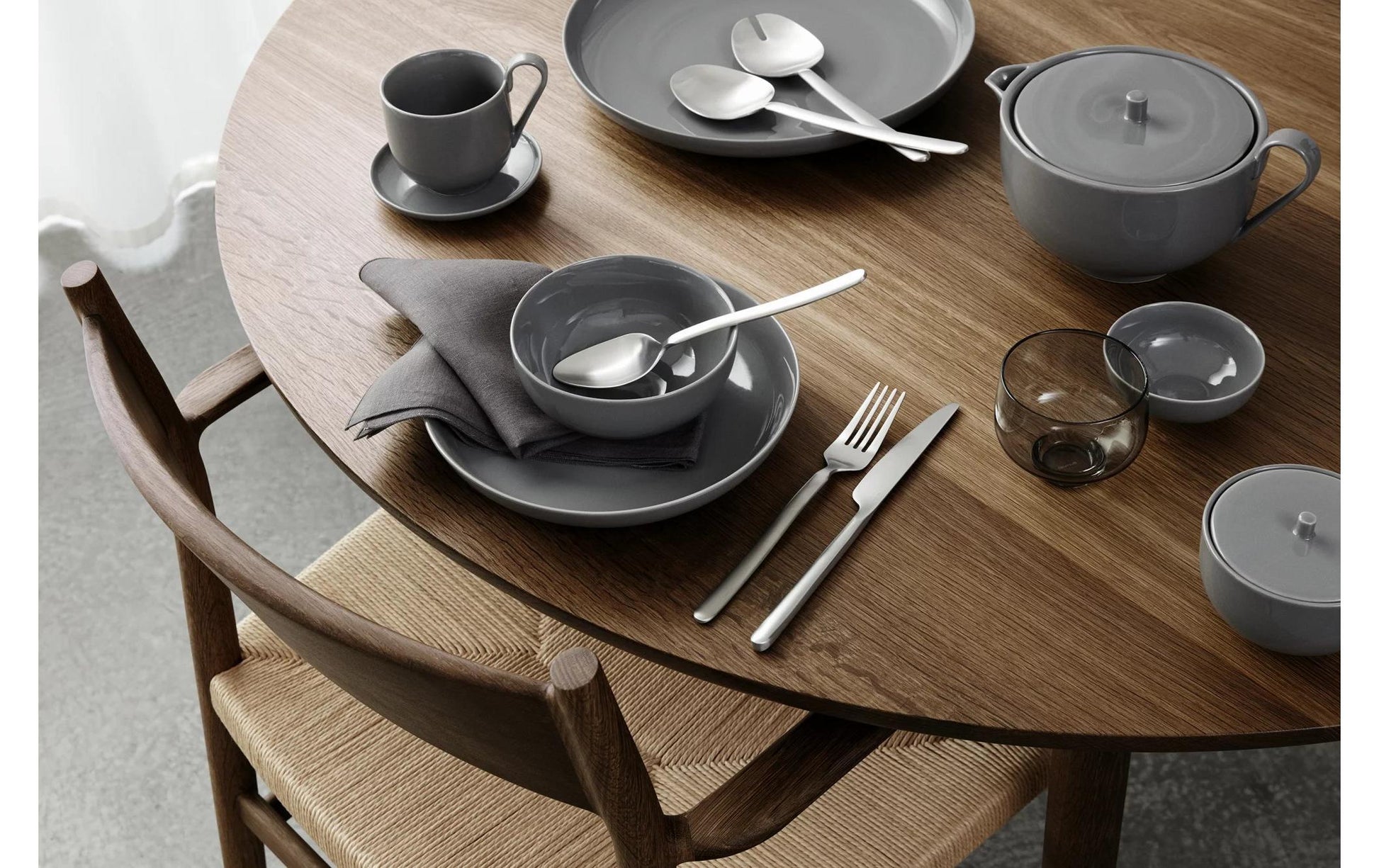 Blomus STELLA Besteck-Set – 16-teilig, 20 cm, Edelstahl, matt, spülmaschinenfest