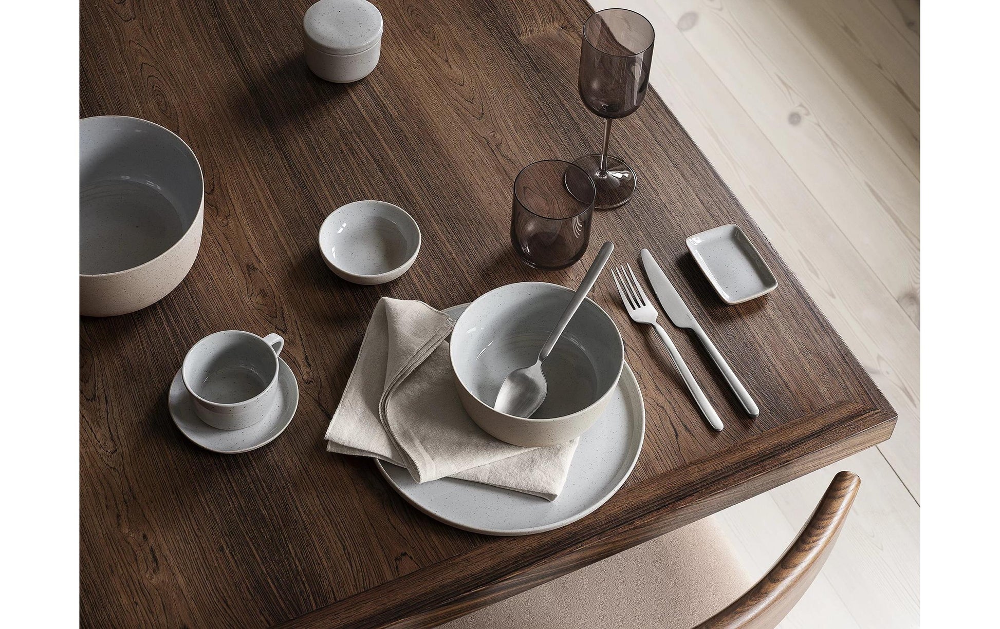 Blomus STELLA Besteck-Set – 16-teilig, 20 cm, Edelstahl, matt, spülmaschinenfest