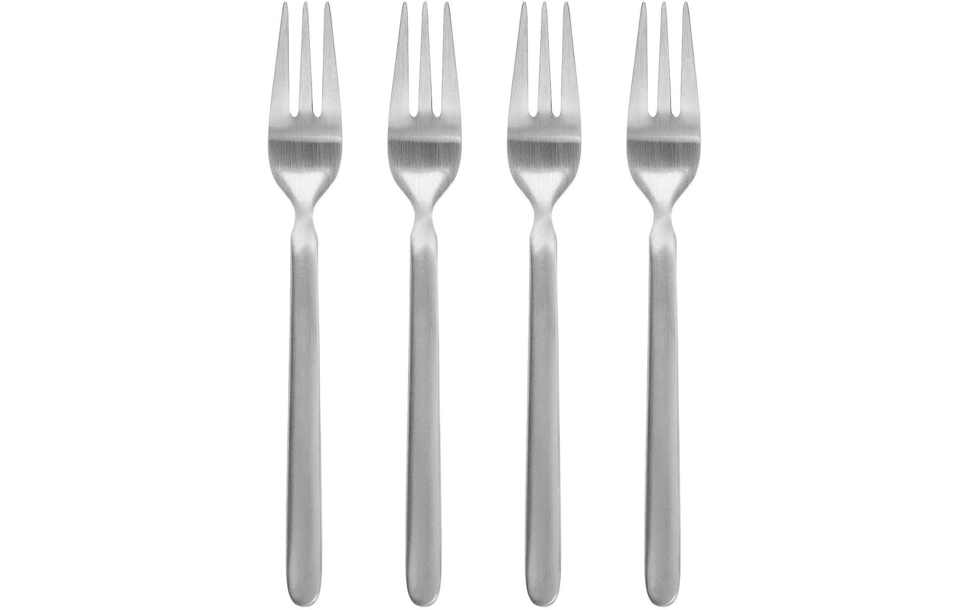 Blomus STELLA Kuchengabeln – 4er-Set, 15 cm, Edelstahl, Silber, spülmaschinenfest