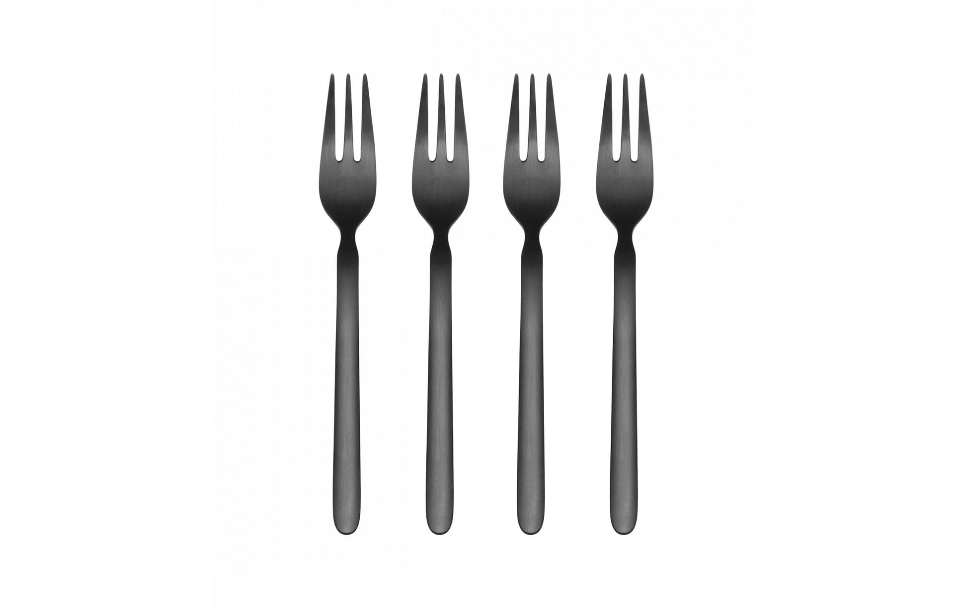 Blomus STELLA Kuchengabeln – 4er-Set, 15 cm, Edelstahl, Schwarz, spülmaschinenfest