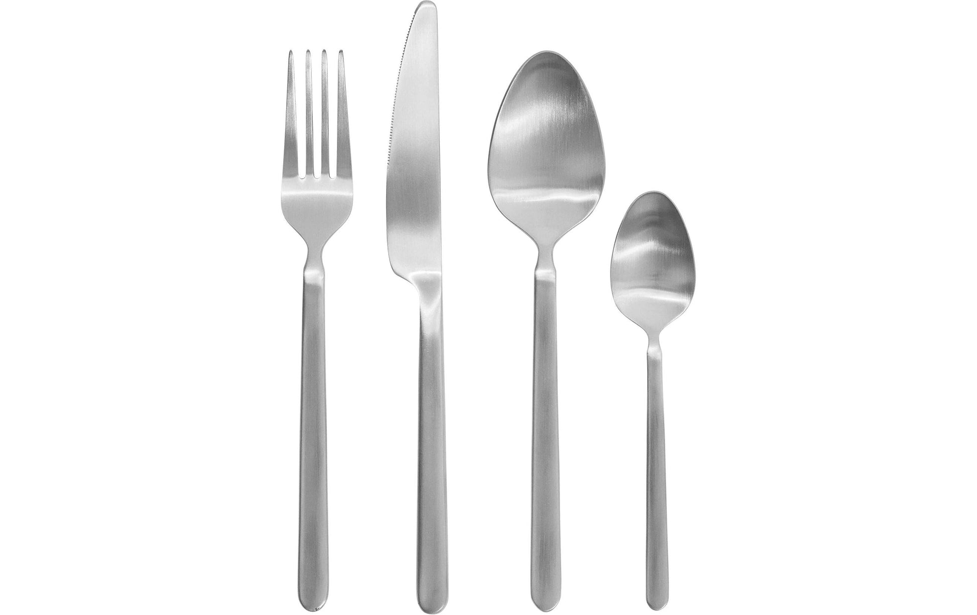 Blomus STELLA Besteck-Set – 16-teilig, 20 cm, Edelstahl, matt, spülmaschinenfest