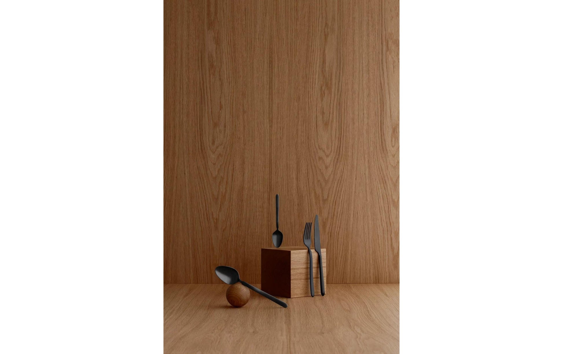 blomus STELLA Besteck-Set – 16-teilig, 20 cm, Edelstahl, Schwarz, matt, spülmaschinenfest