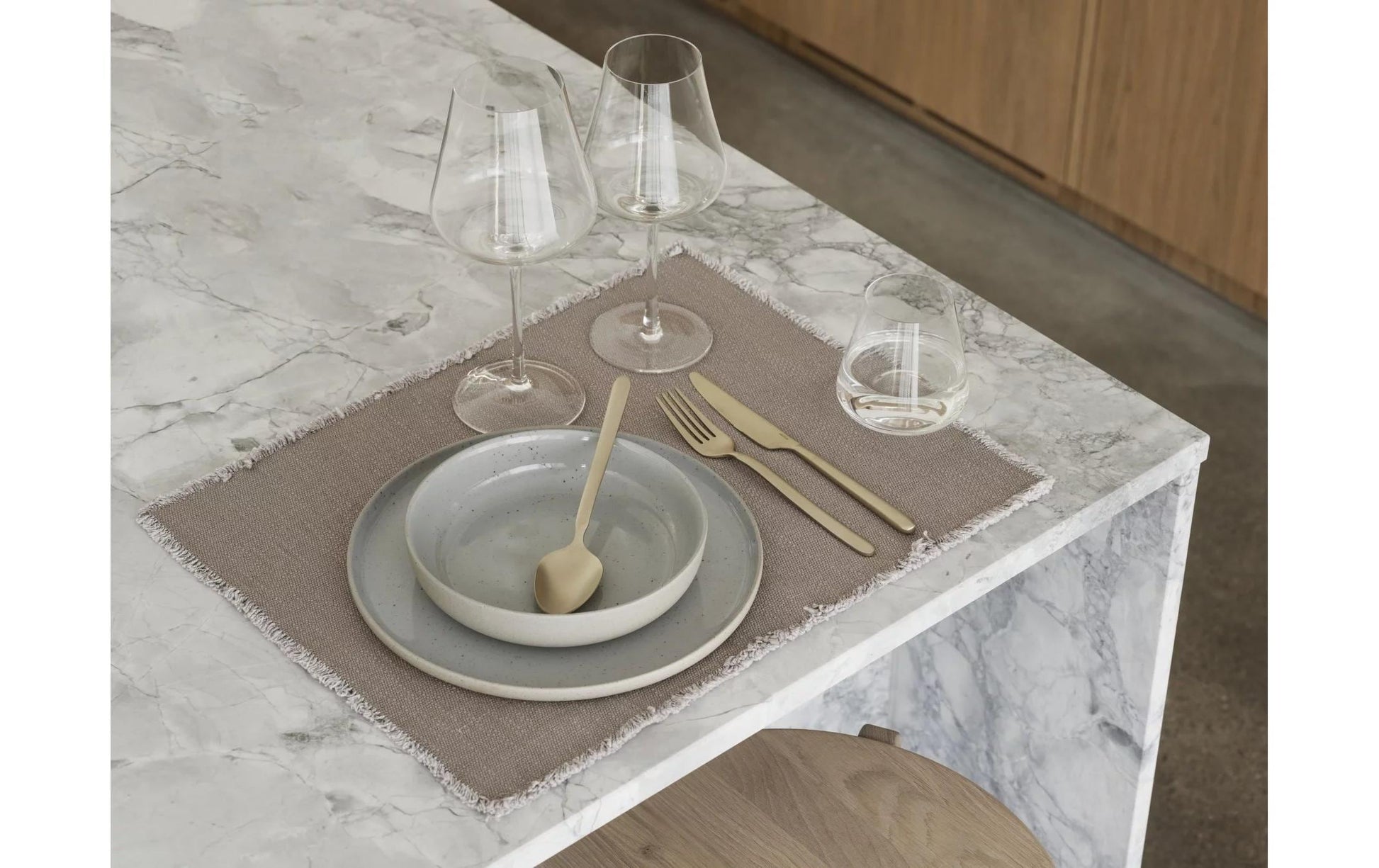 blomus STELLA Besteck-Set – 16-teilig, 20 cm, Edelstahl, Champagner, matt, spülmaschinenfest