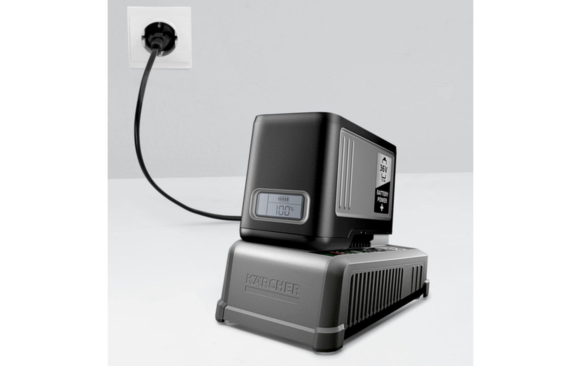 Kärcher Akku- & Ladegerät-Set 36 V 6 Ah – 2 Stk – für Kärcher