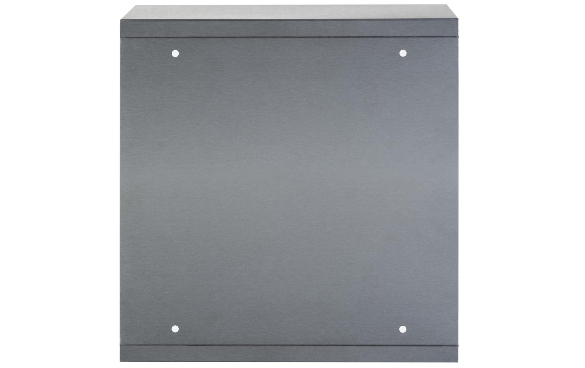 Struct S – Medizinschrank, abschliessbar, Glas, 300 × 120 × 300 mm, silber