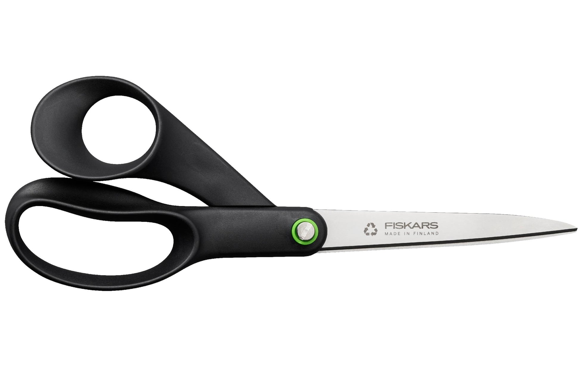 Fiskars Schere 21,0 cm, für Rechtshänder – Edelstahl, Softgrip – Schwarz