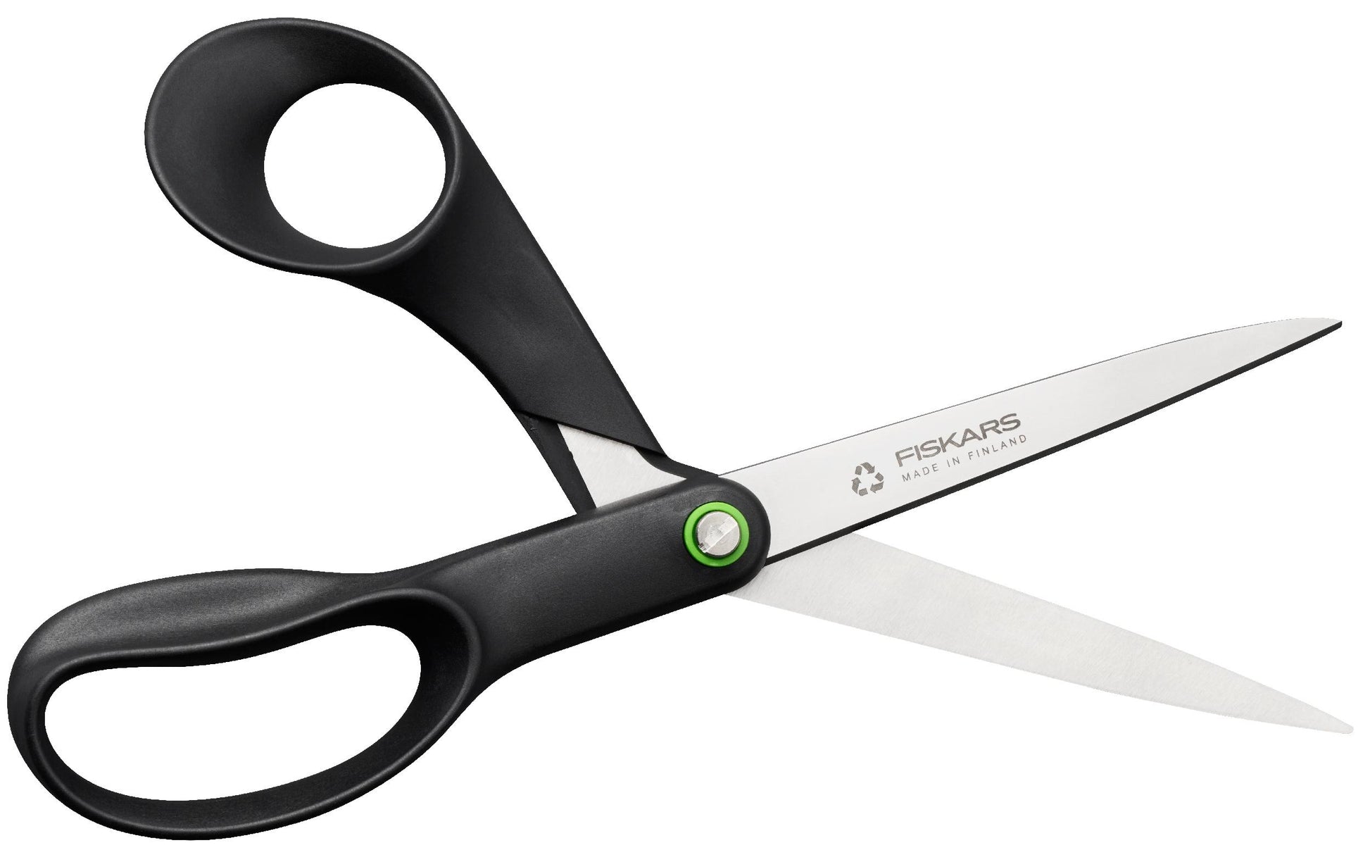 Fiskars Schere 21,0 cm, für Rechtshänder – Edelstahl, Softgrip – Schwarz