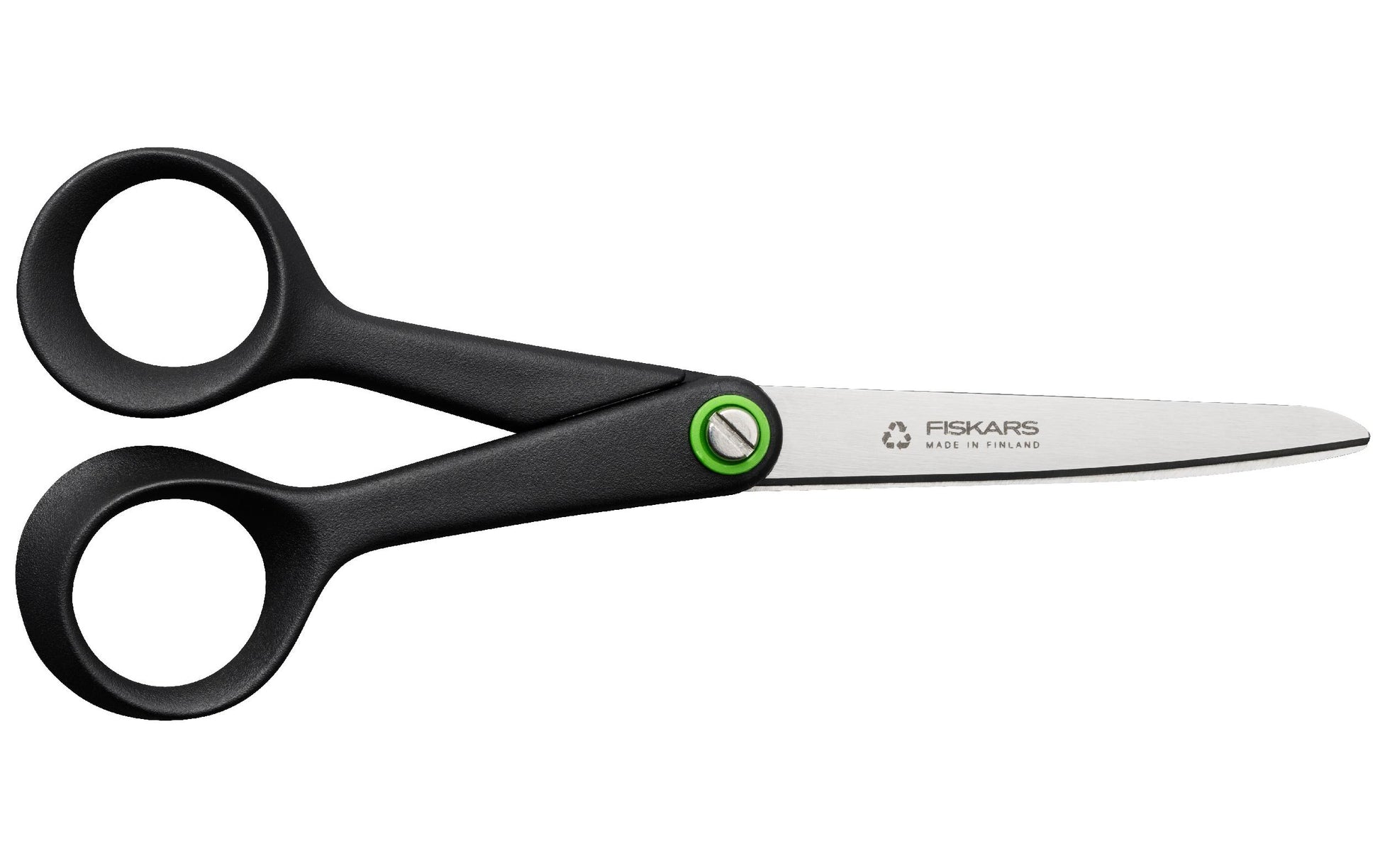 Fiskars Schere 17,0 cm, für Rechtshänder – Edelstahl, ergonomischer Griff, Schwarz