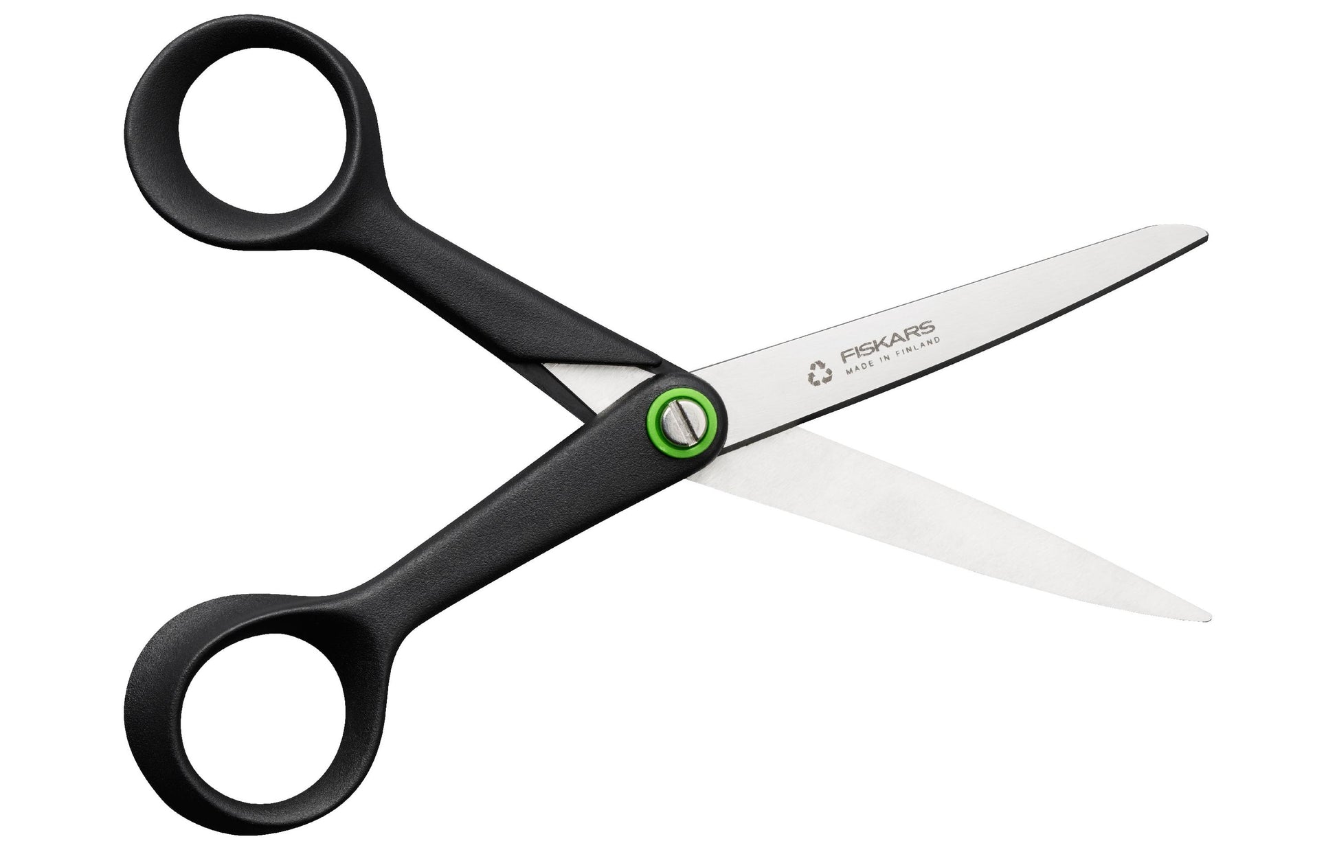 Fiskars Schere 17,0 cm, für Rechtshänder – Edelstahl, ergonomischer Griff, Schwarz