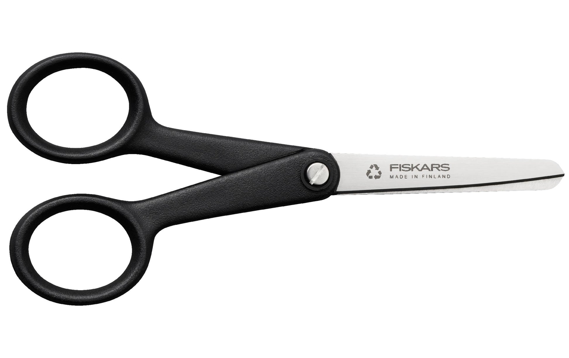 Fiskars Schere 13,0 cm, für Rechts- und Linkshänder – Stahl, Softgrip, Schwarz