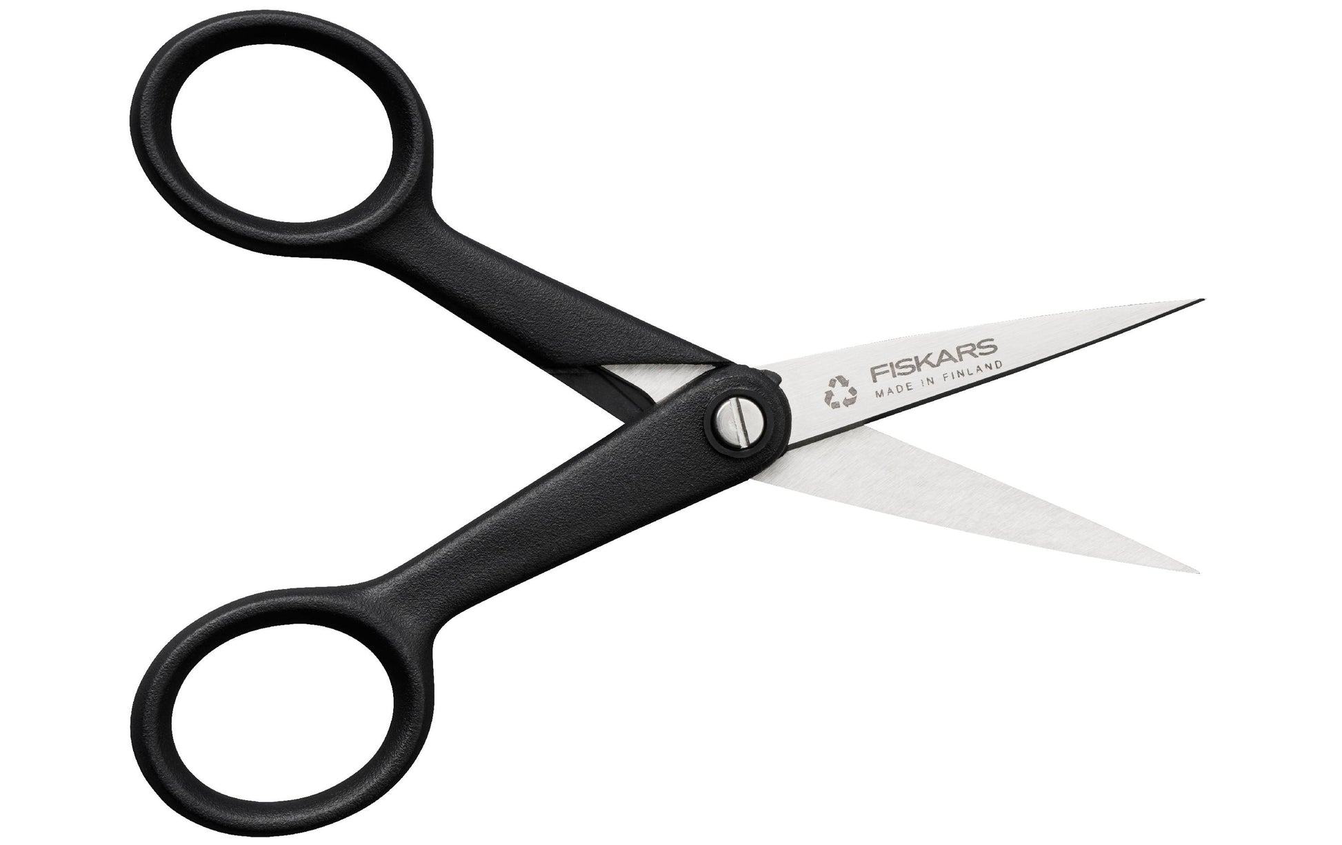 Fiskars Schere 13,0 cm, spitz, für Rechts- und Linkshänder – Edelstahl, ergonomischer Griff, schwarz