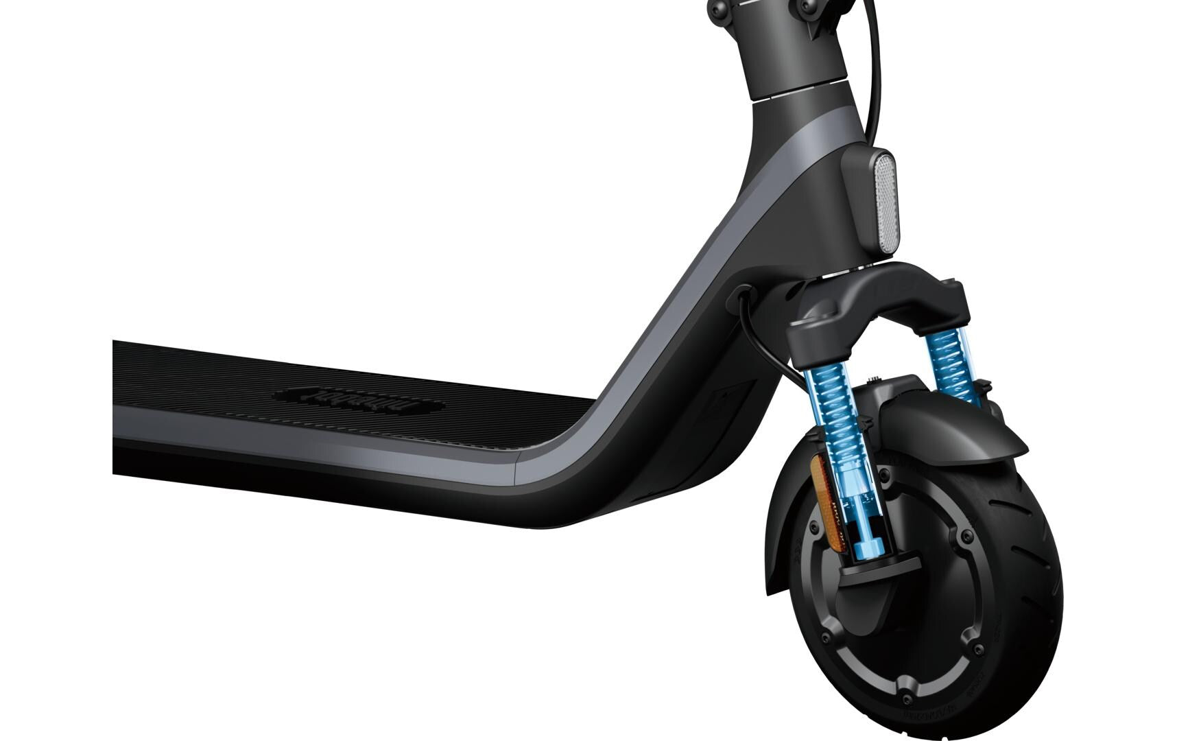 Ninebot by Segway E2 D II – E-Scooter, 25 km Reichweite, 20 km/h, 250 W, 220 Wh Akku, Faltbar, 16,2 kg, Grau