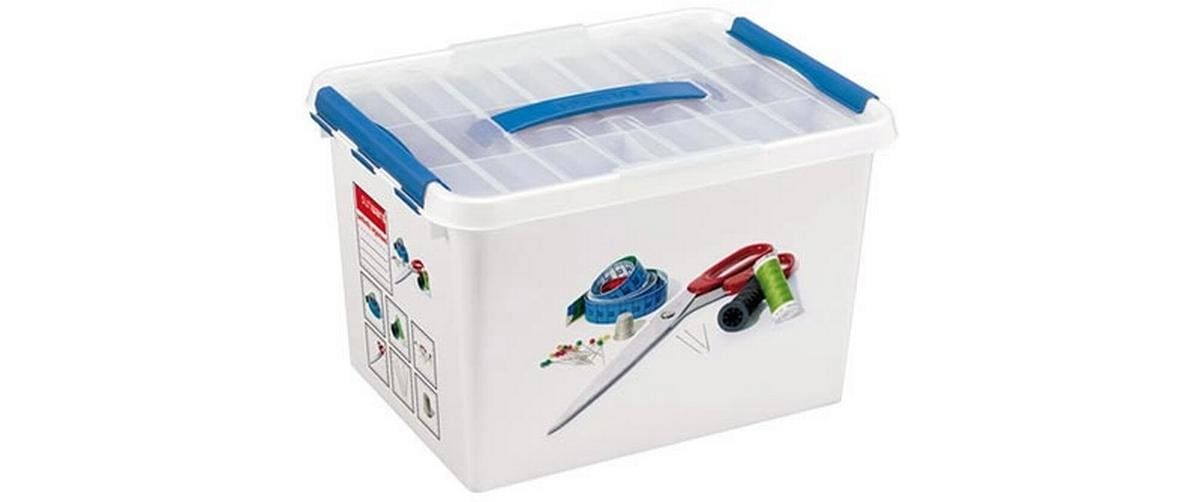 Sigma home Aufbewahrungsbox – Kunststoff – Blau – 400 × 260 × 300 mm