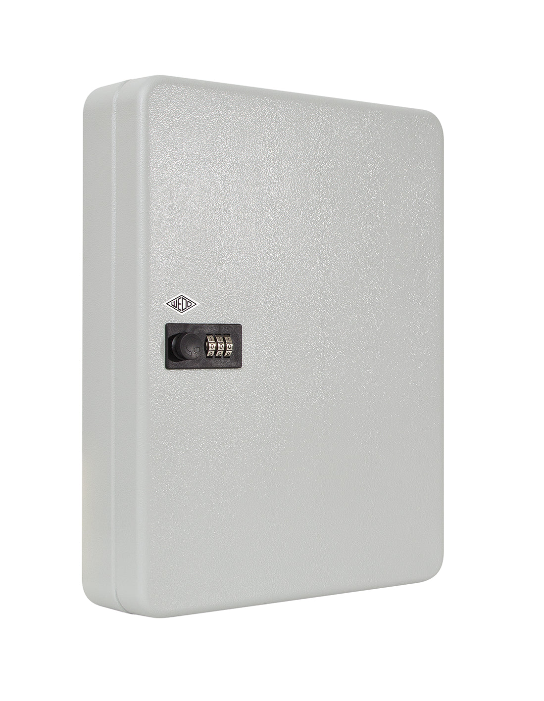 WEDO 102 46037 – Schlüsselschrank für 60 Schlüssel, Zahlenschloss, Stahl, Silber, 94 × 288 × 370 mm