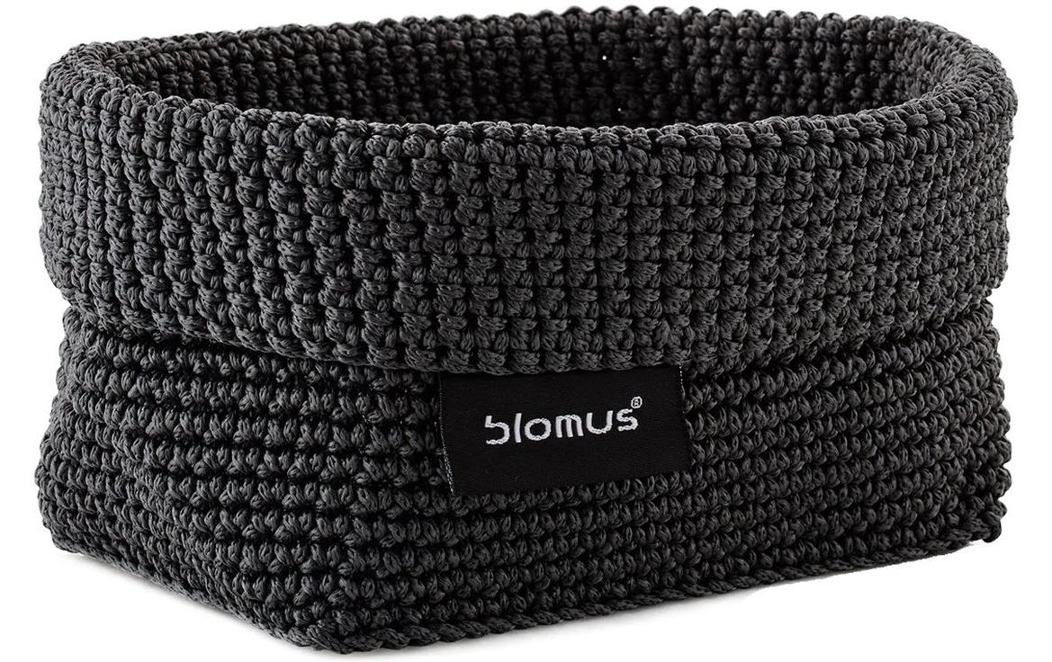 Blomus Aufbewahrungskorb – Polyester – Anthrazit – 150 × 80 × 100 mm