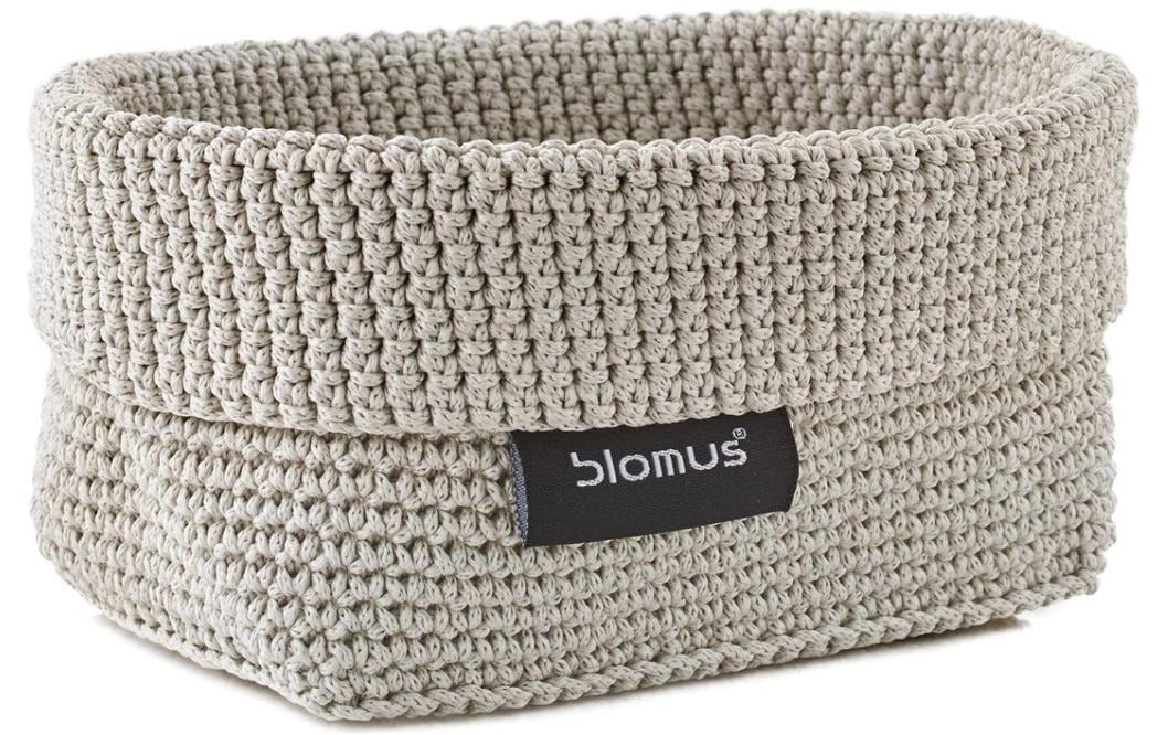 Blomus TELA M Aufbewahrungskorb – Polyester – Sand – 150 × 80 × 100 mm